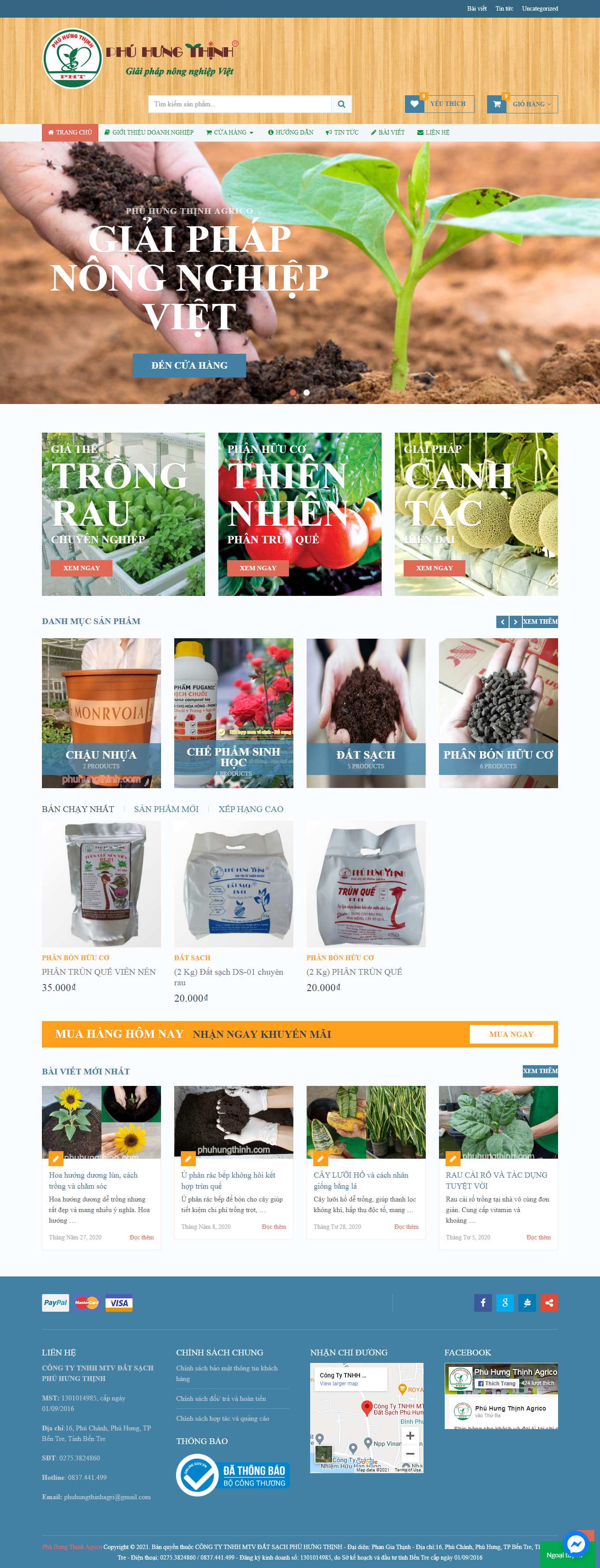 Thiết kế Web trà vinh phuhungthinh.com