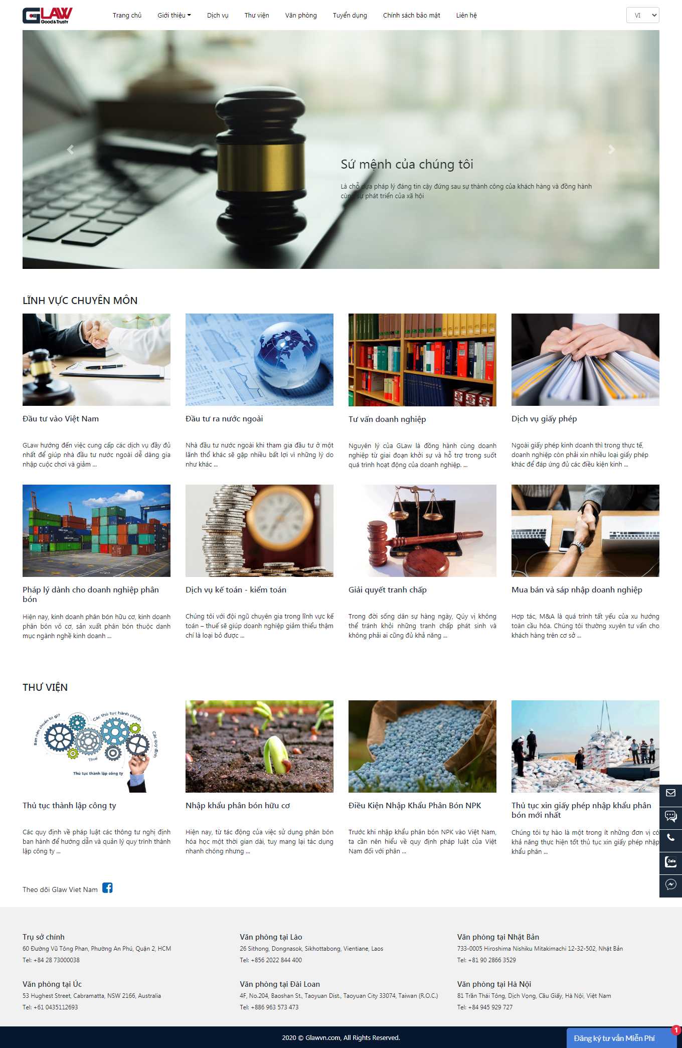 Thiết kế Web tuyên quang glawvn.com