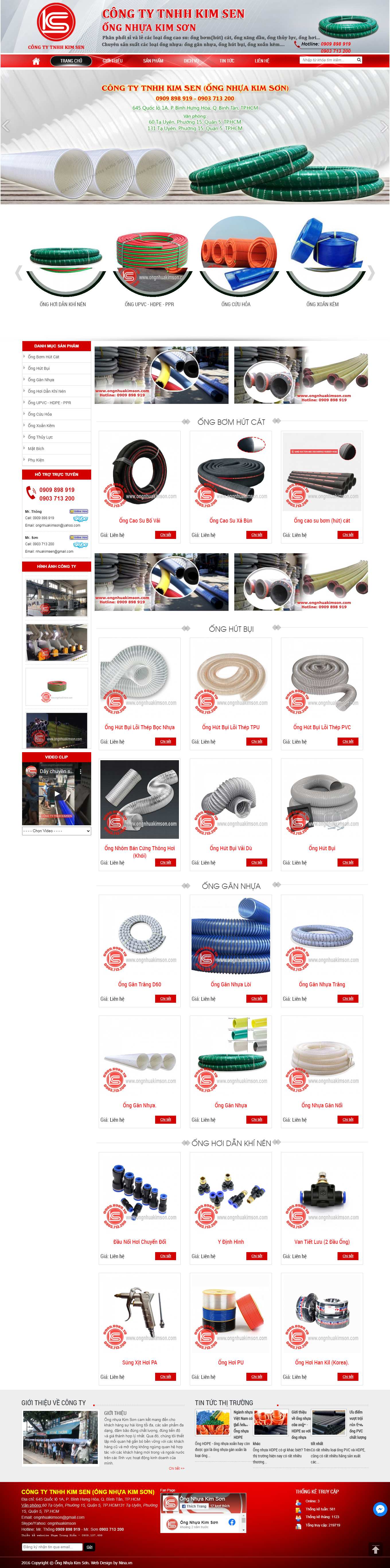 Thiết kế Web tuyên quang ongnhuakimson.com