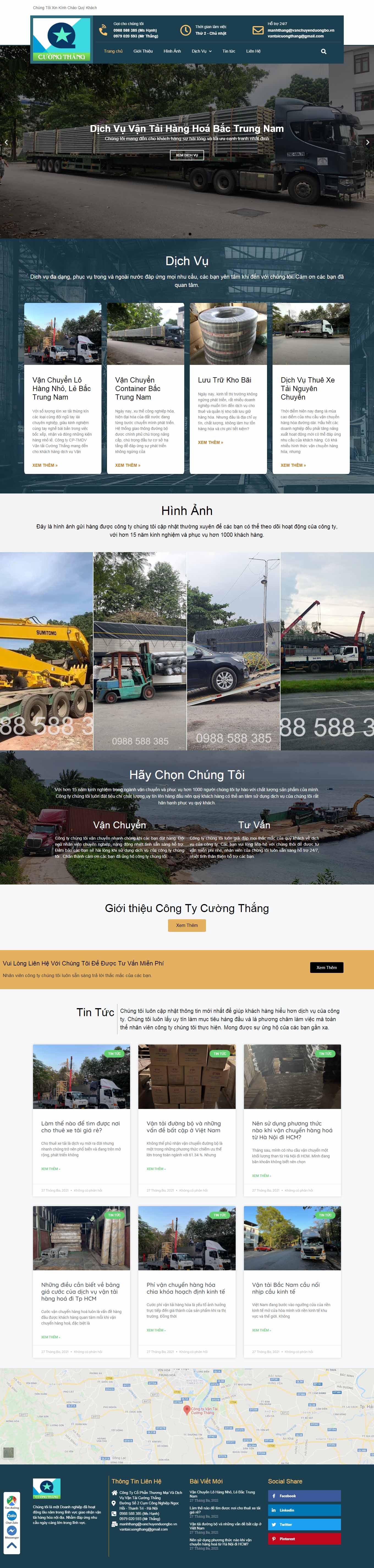 Thiết kế Web vĩnh long vanchuyenduongbo.vn