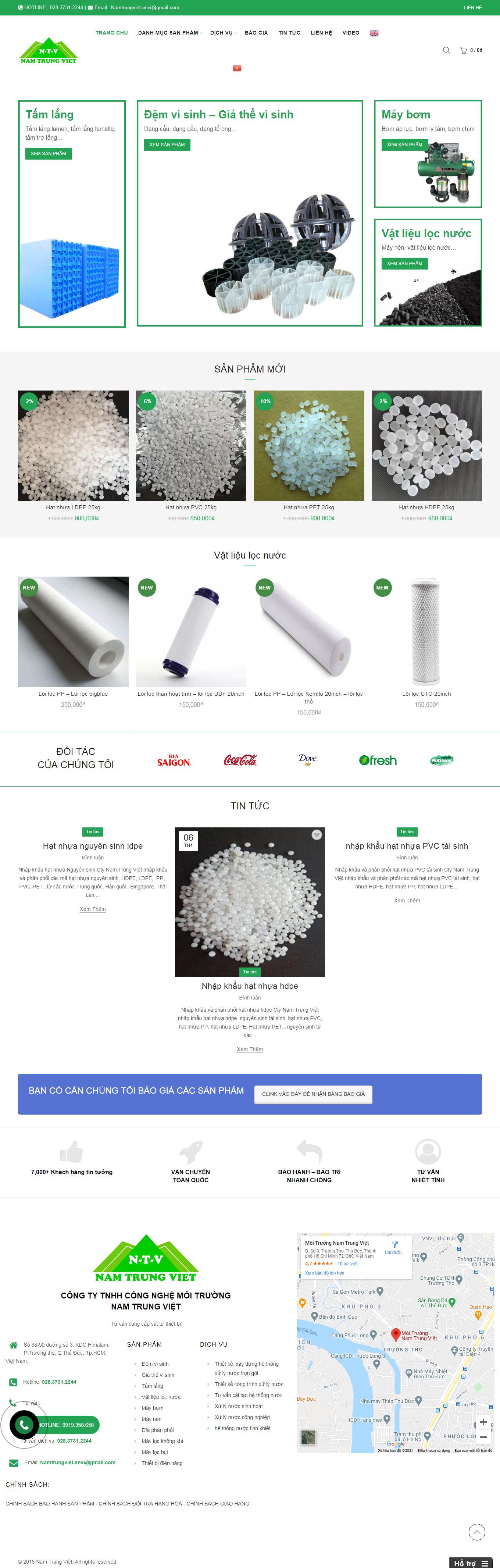 Thiết kế Web vĩnh long demvisinh.vn