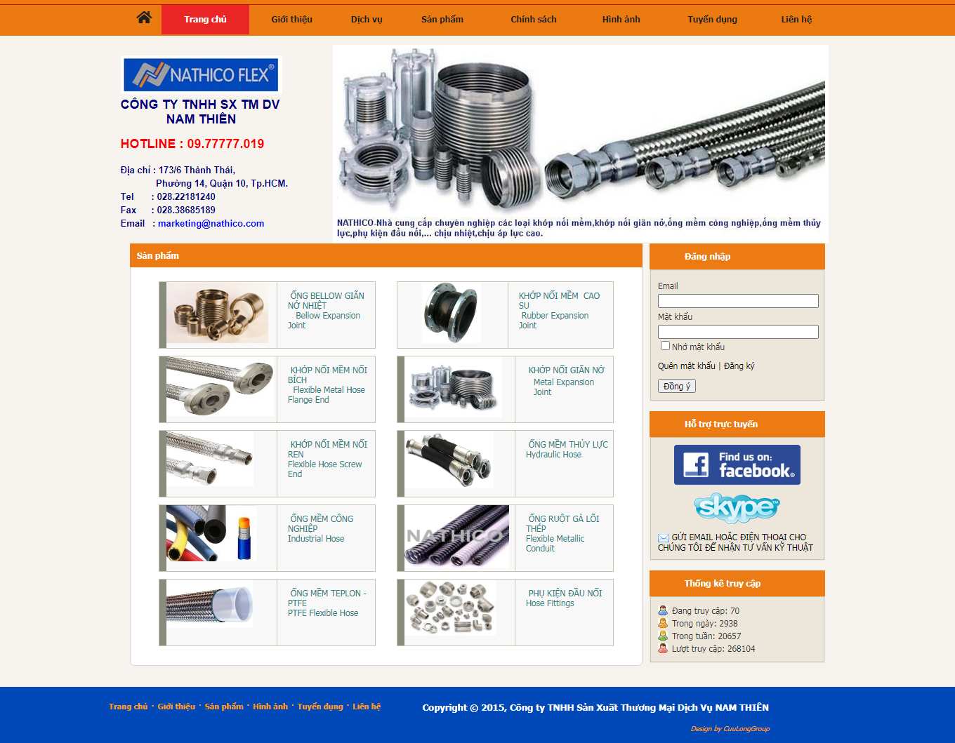 Thiết kế Web vĩnh phúc nathico.com