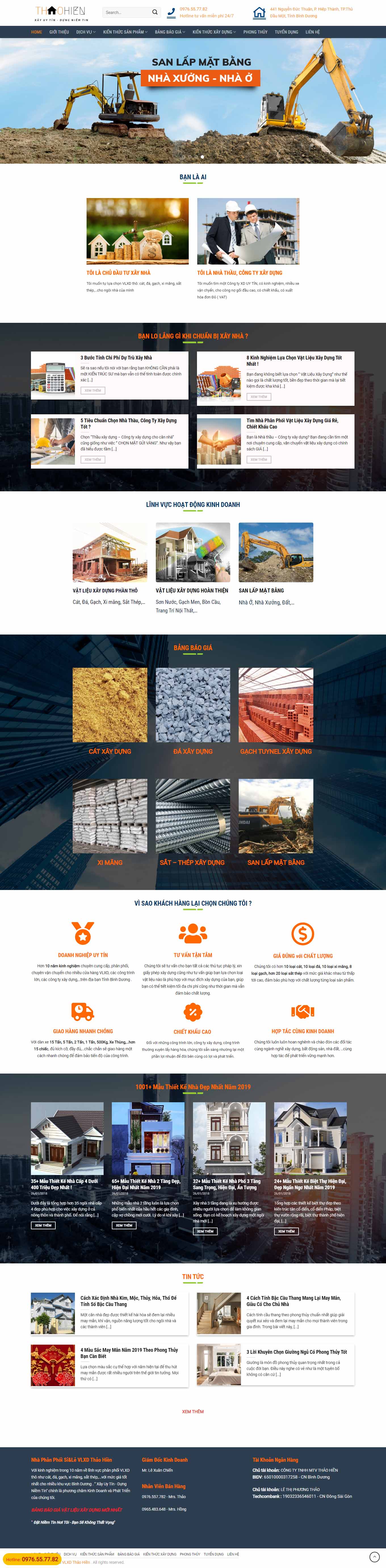 Thiết kế Web vĩnh phúc vlxdthaohien.com