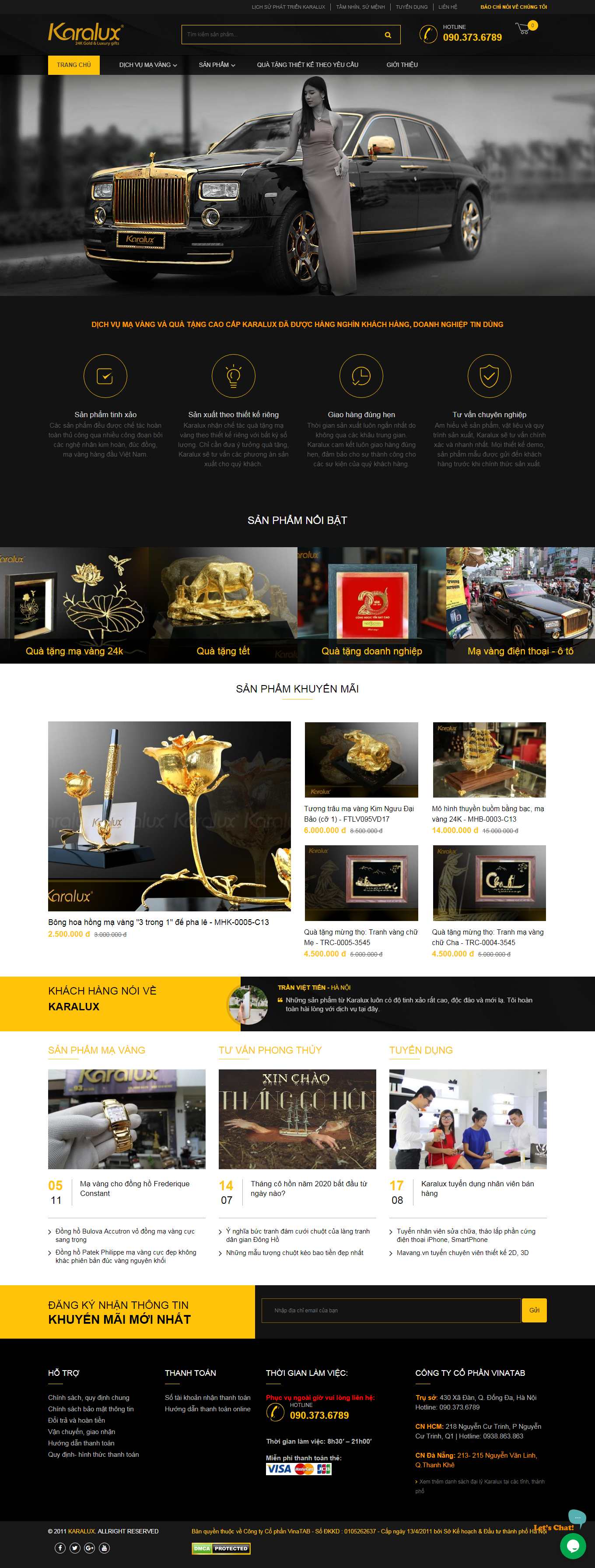 Thiết kế Web yên bái mavang.vn