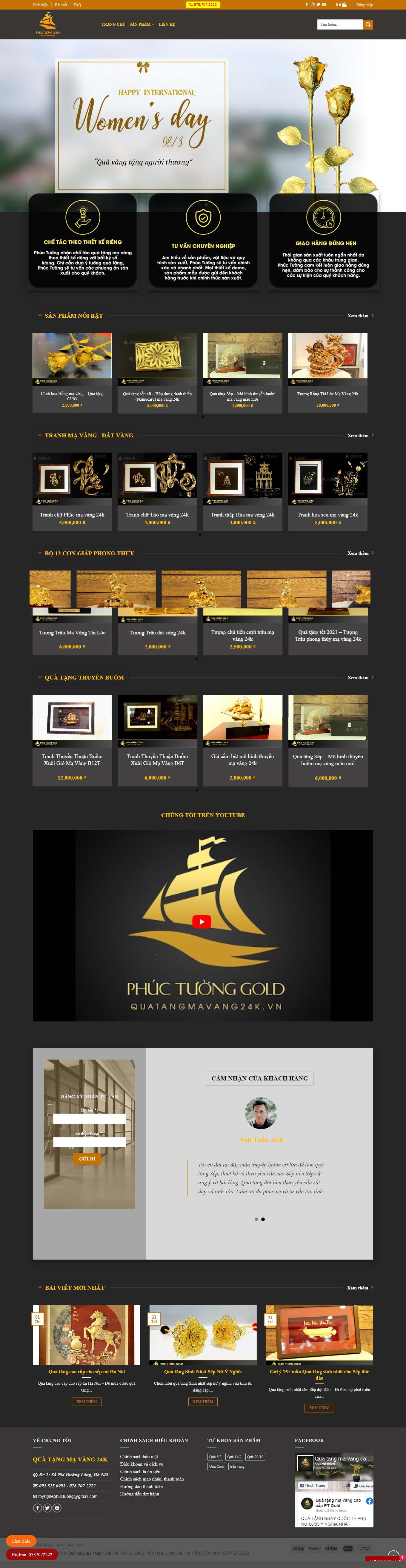 Thiết kế Web yên bái quatangmavang24k.vn