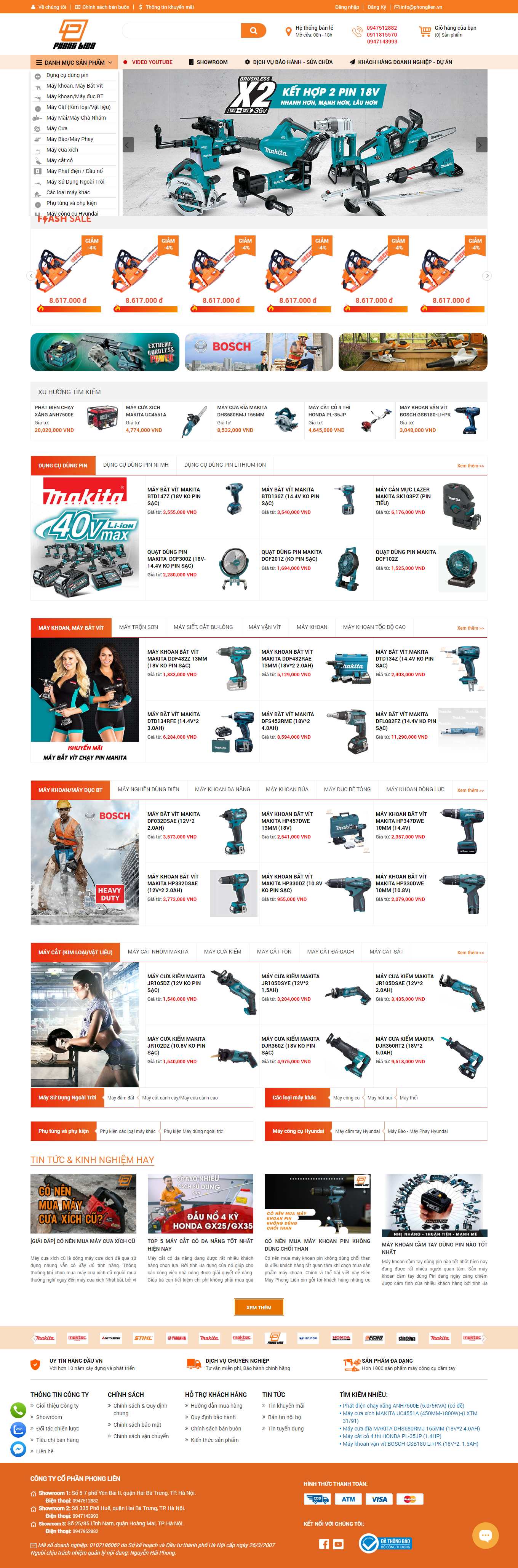 Thiết kế Web yên bái phonglien.vn