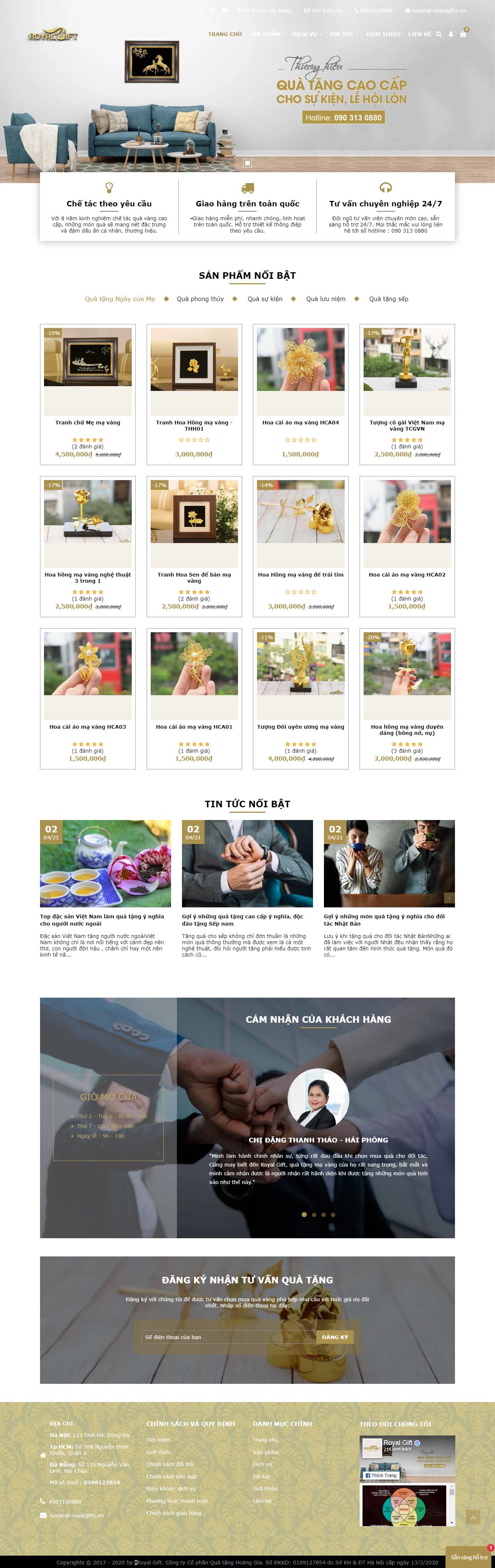 Thiết kế Web quận 1 quahoanggia.vn