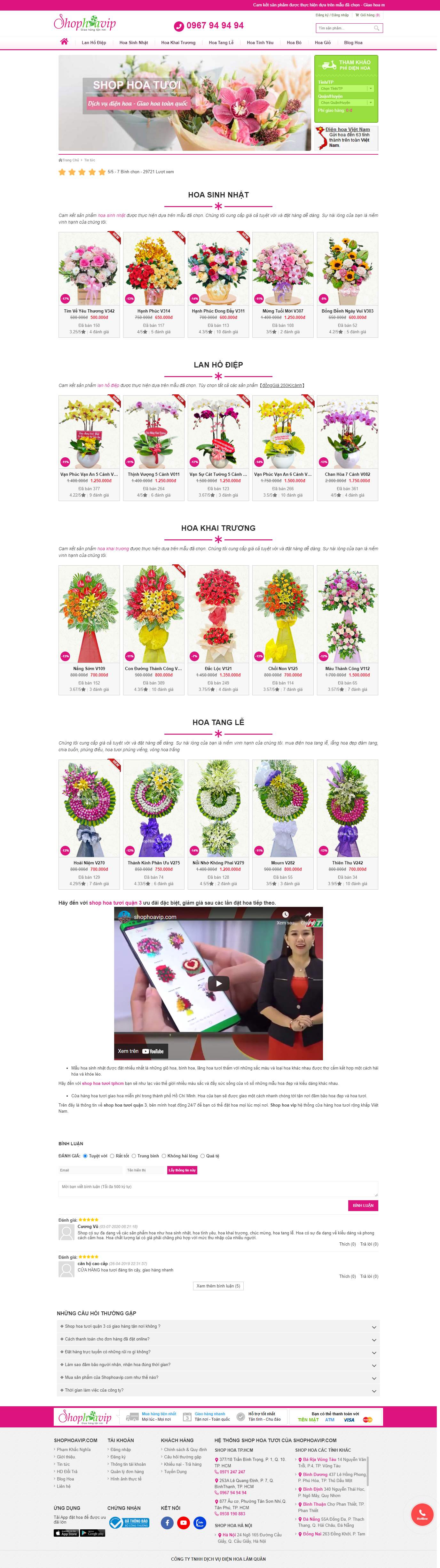 Thiết kế Web quận 6 shophoavip.com