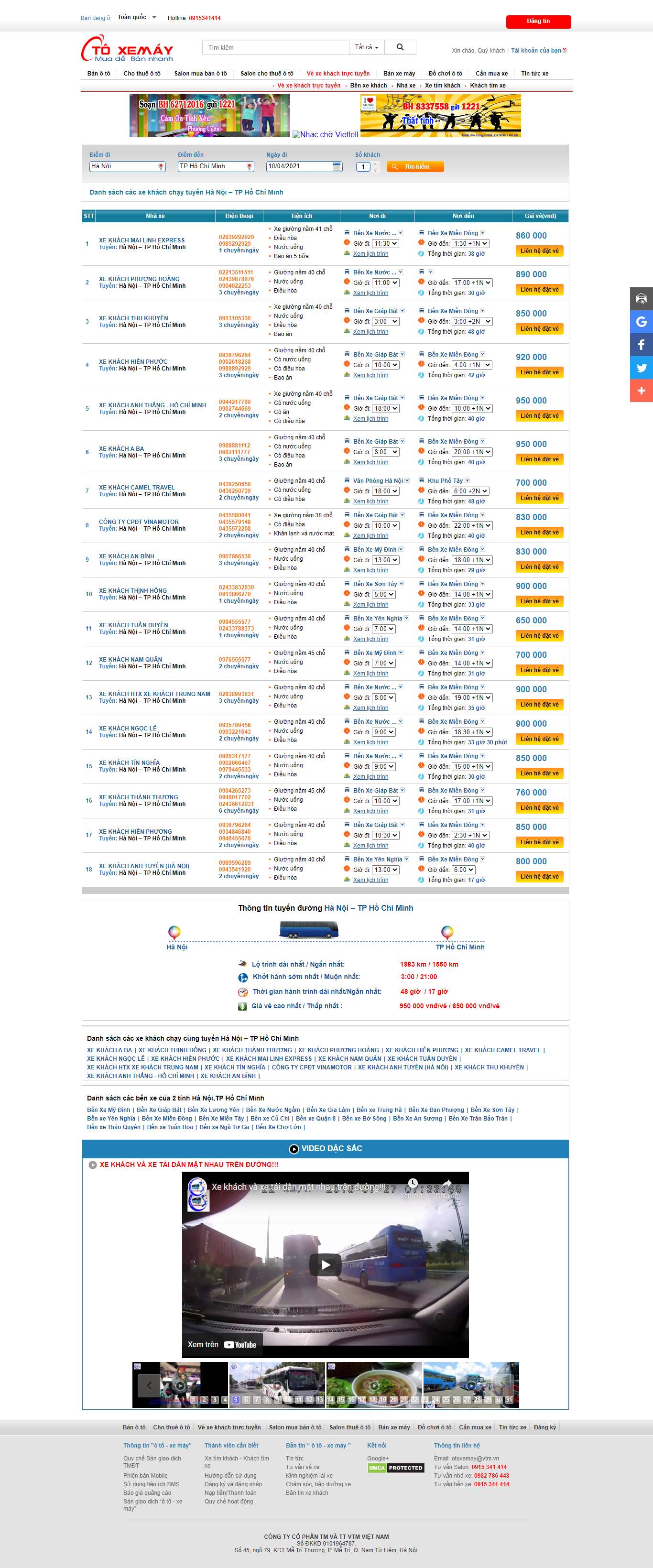 Thiết kế Web quận 3 oto-xemay.vn