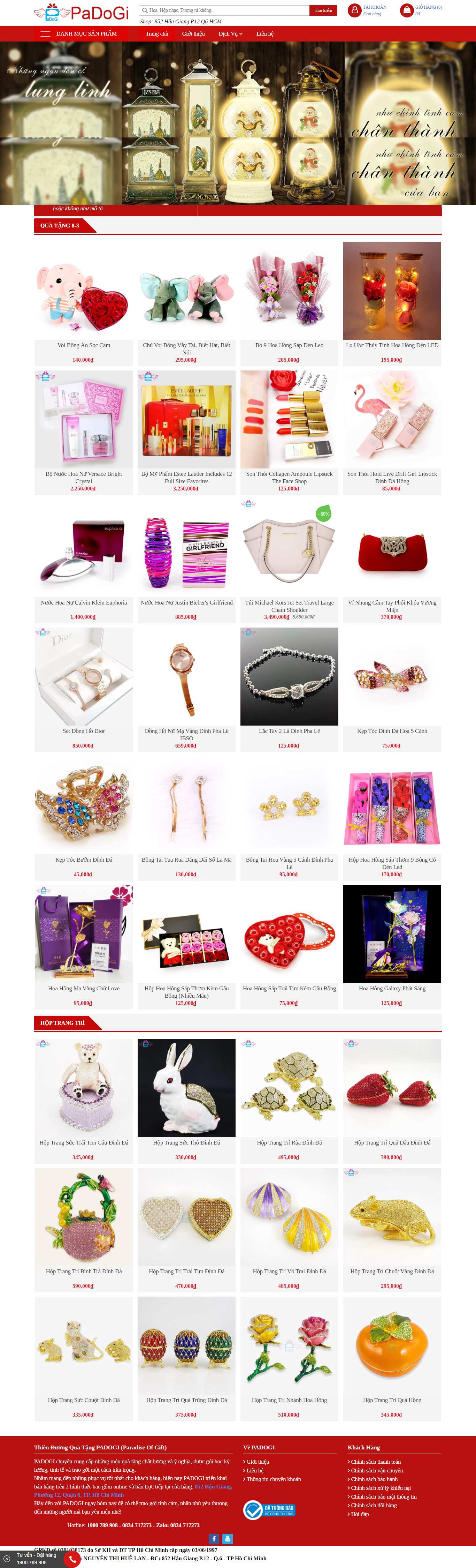 Thiết kế Web quận 6 thienduongquatang.com