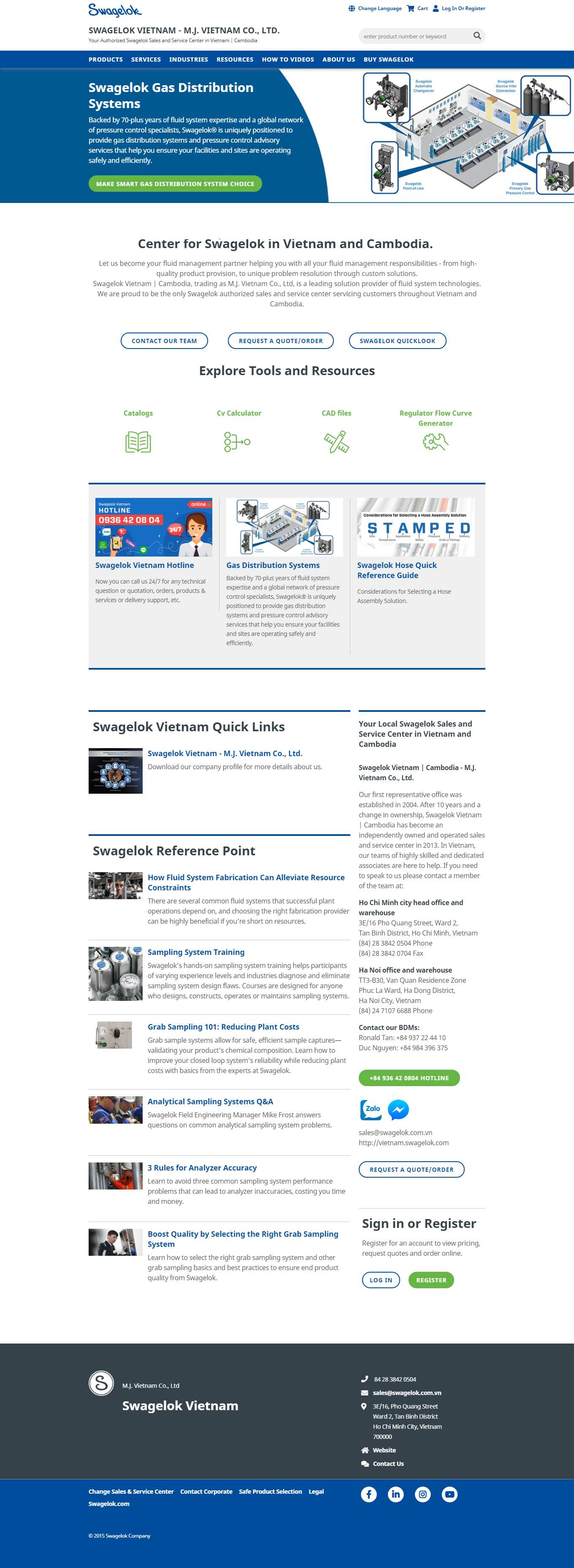 Thiết kế Web quận 7 vietnam.swagelok.com