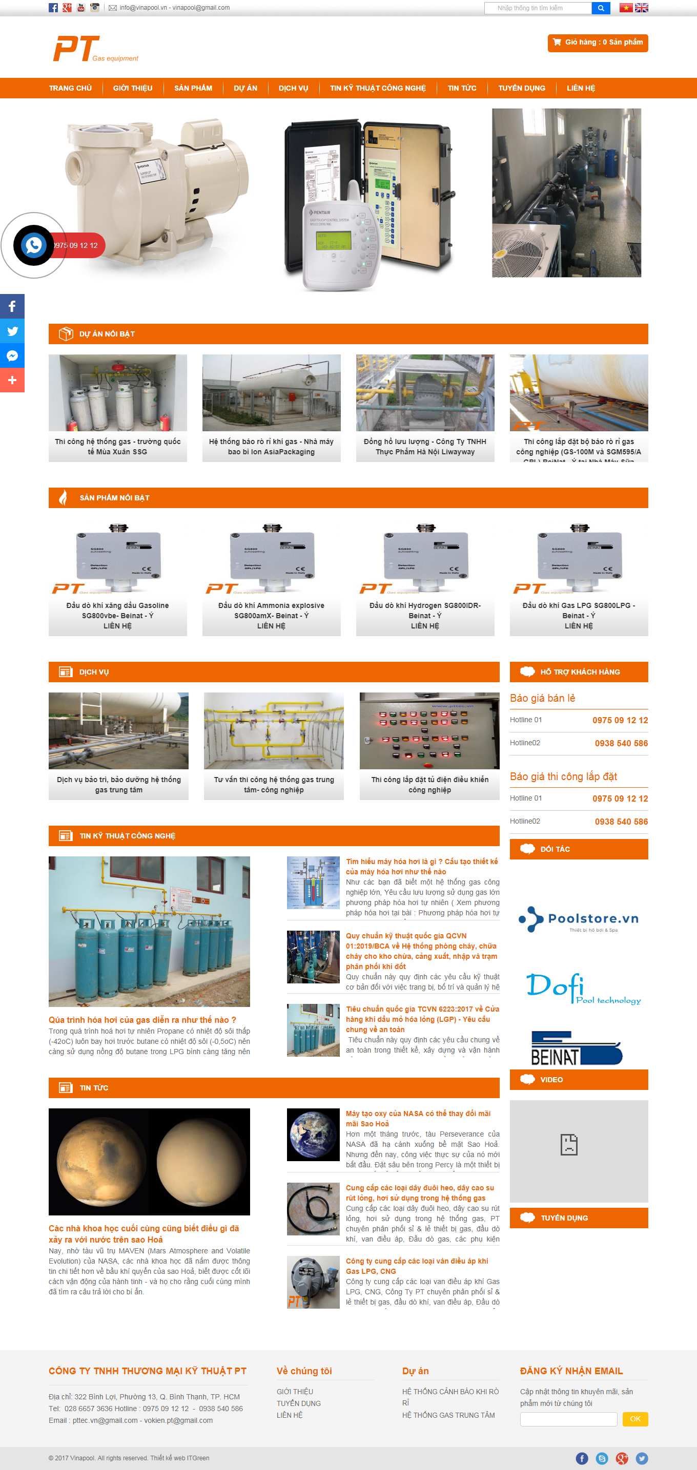 Thiết kế Web quận 8 pttec.vn