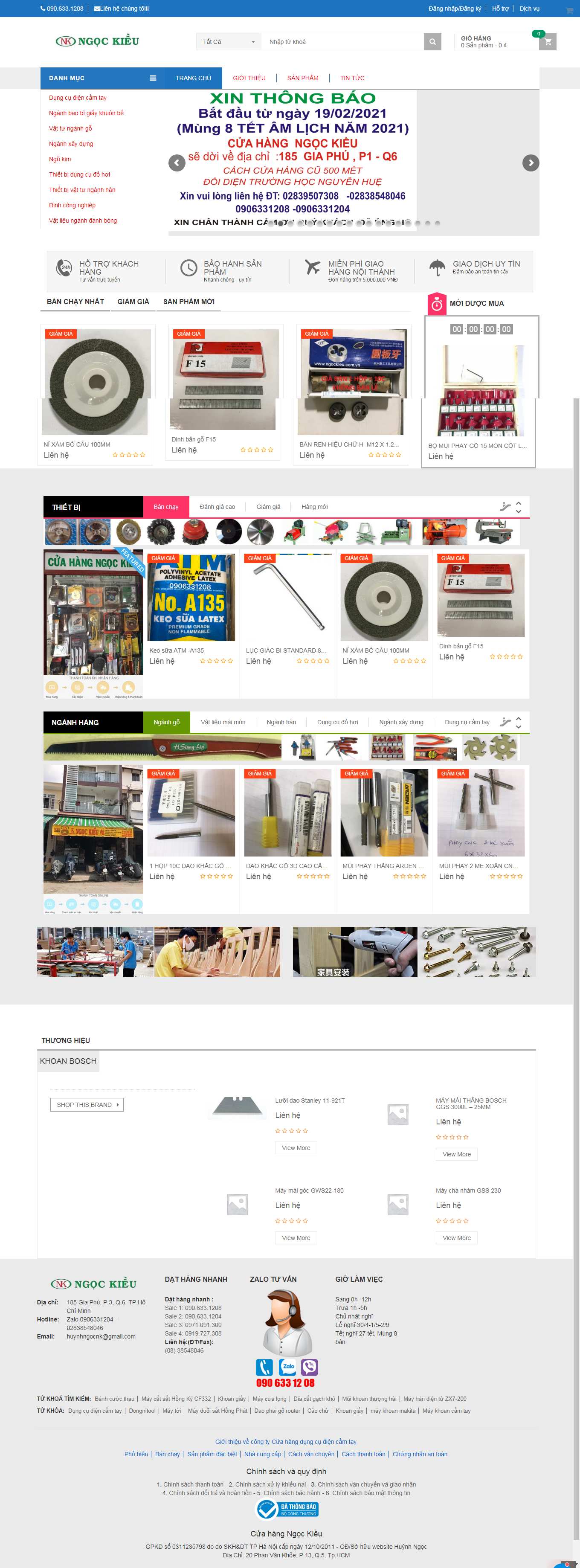 Thiết kế Web quận 8 ngockieu.com.vn