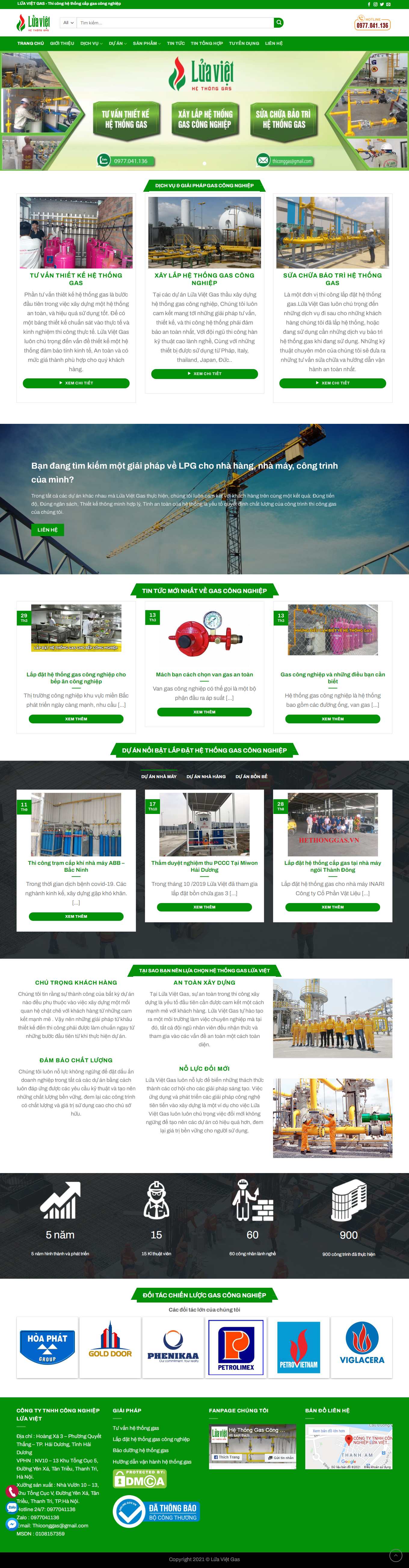 Thiết kế Web quận 9 hethonggas.vn