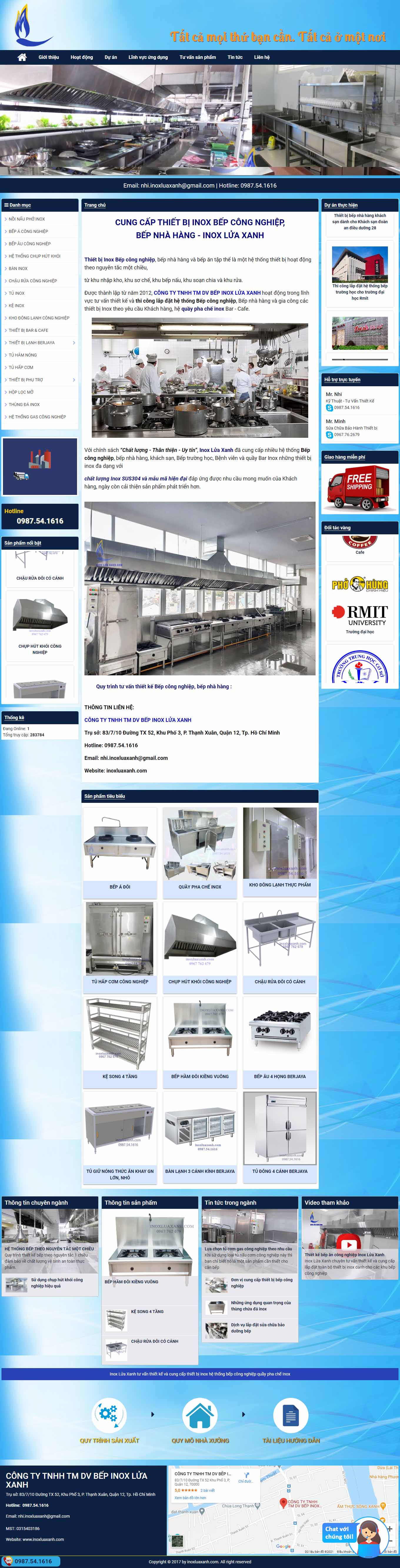 Thiết kế Web quận 9 inoxluaxanh.com