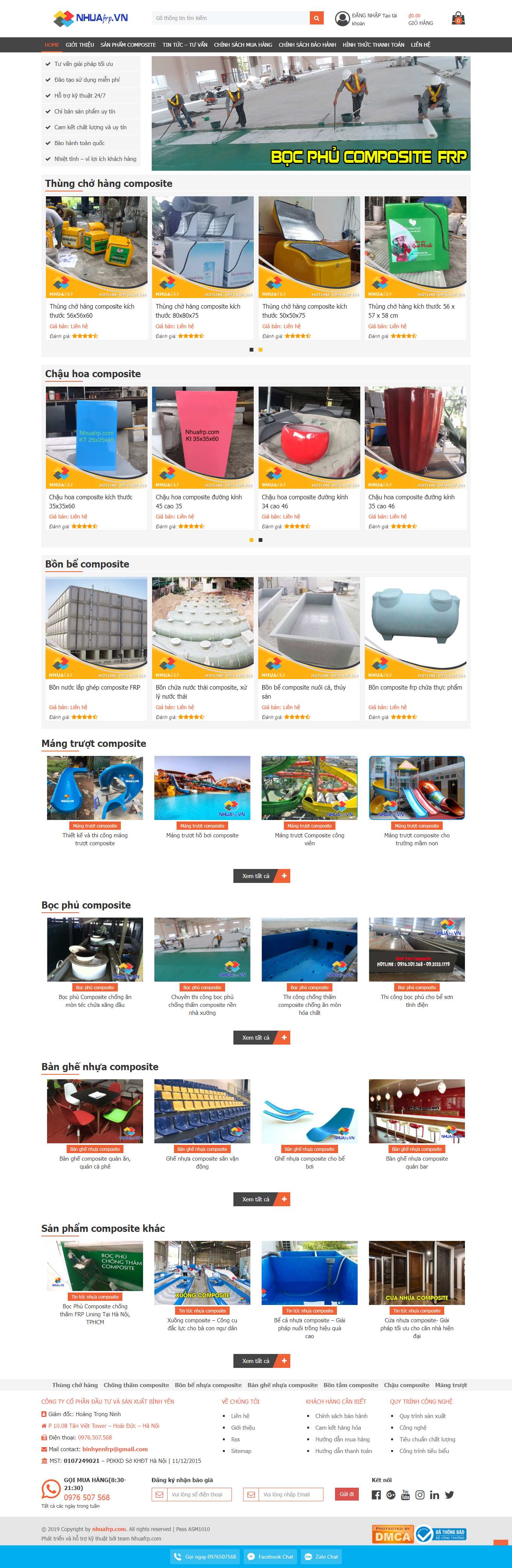 Thiết kế Web quận bình tân nhuafrp.com