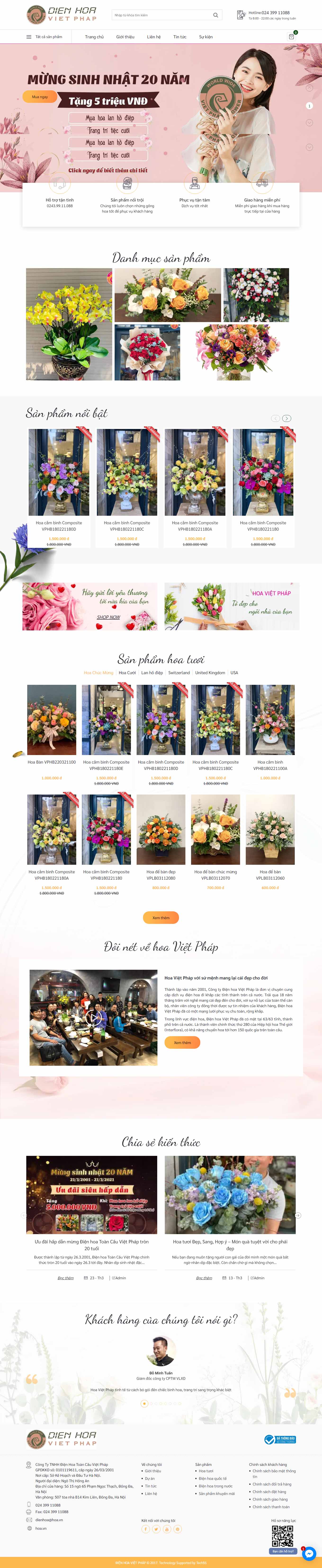 Thiết kế Web quận bình tân hoa.vn