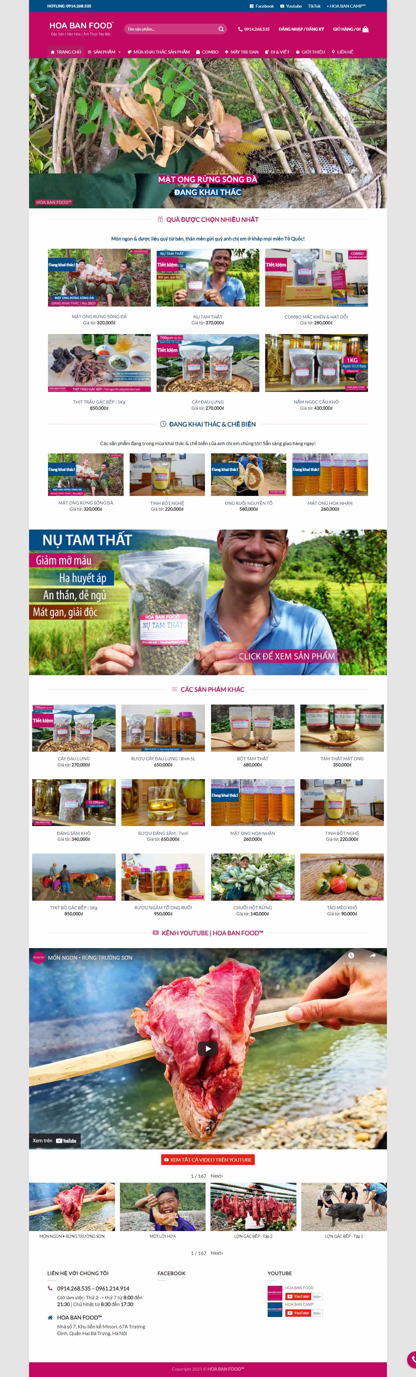 Thiết kế Web quận bình thạnh hoabanfood.com