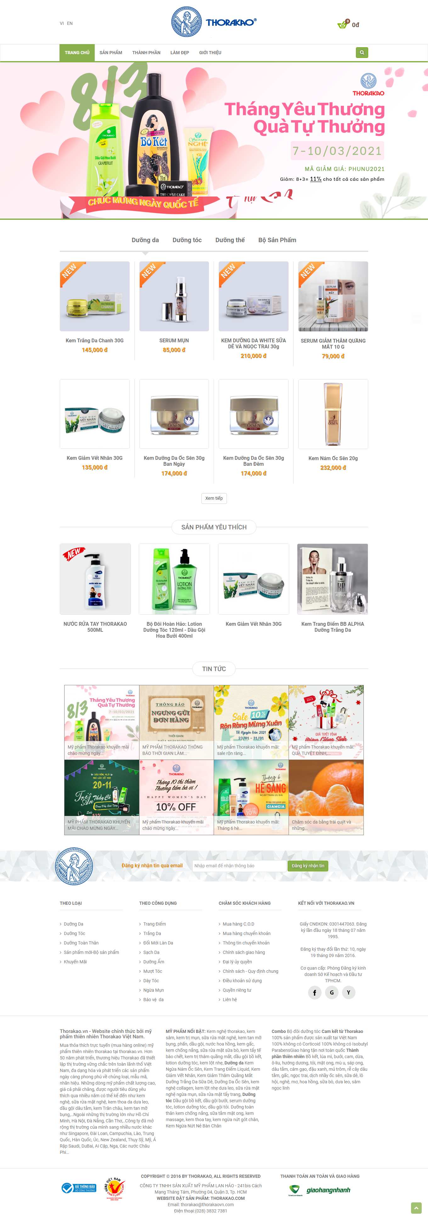 Thiết kế Web quận phú nhuận thorakao.com