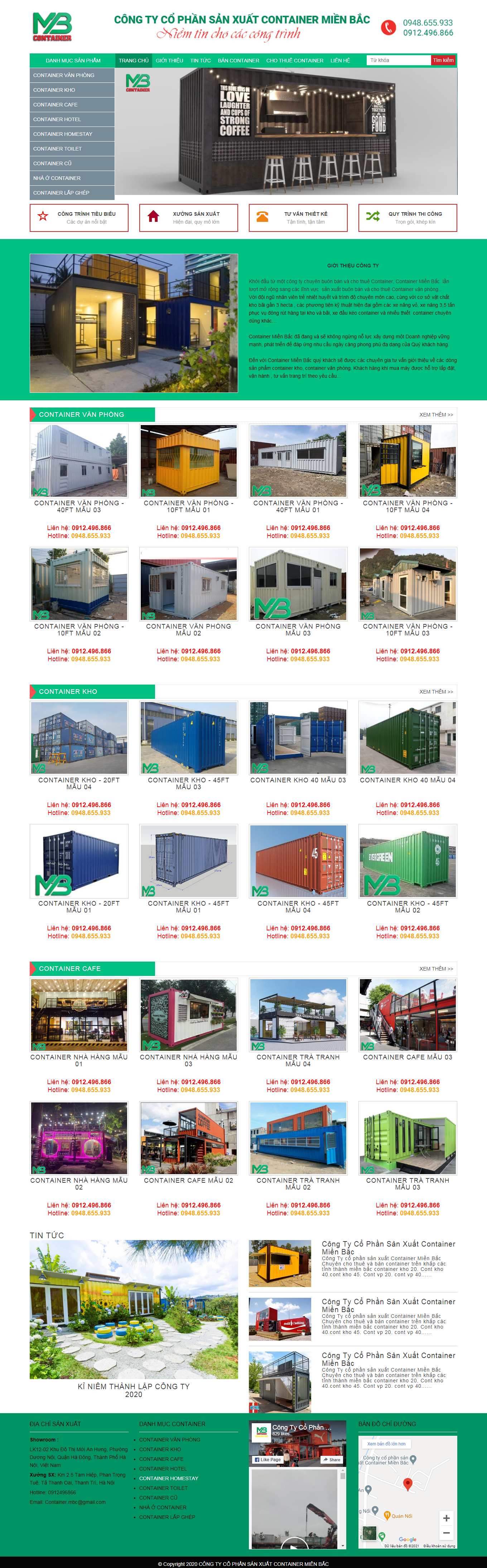 Thiết kế Web quận phú nhuận containermienbac.com
