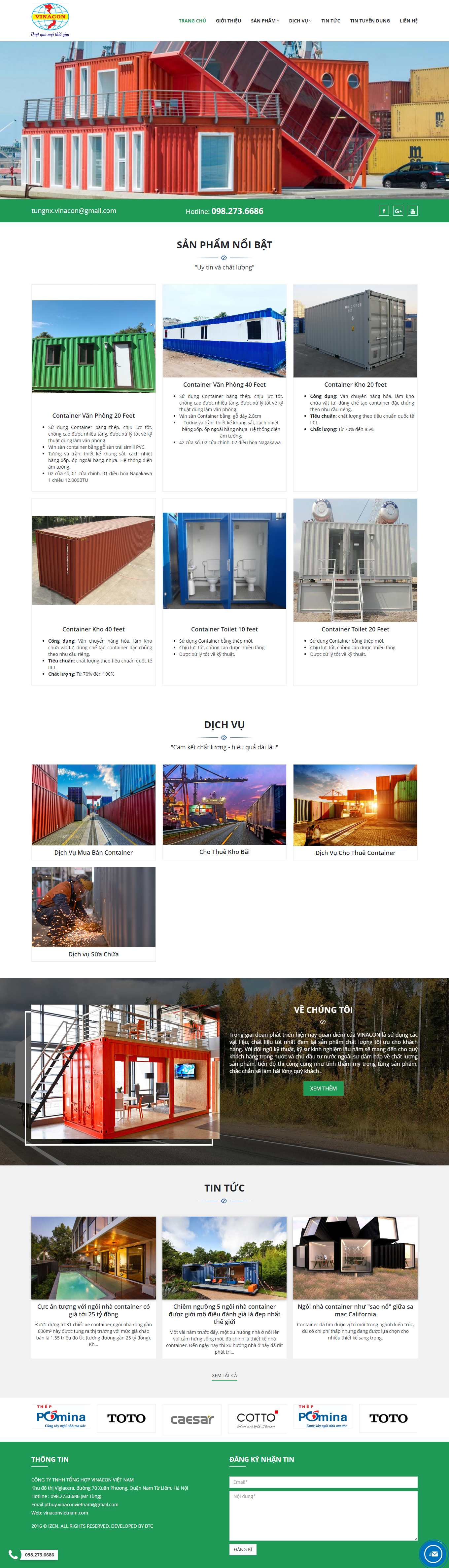 Thiết kế Web quận phú nhuận vinaconvietnam.com