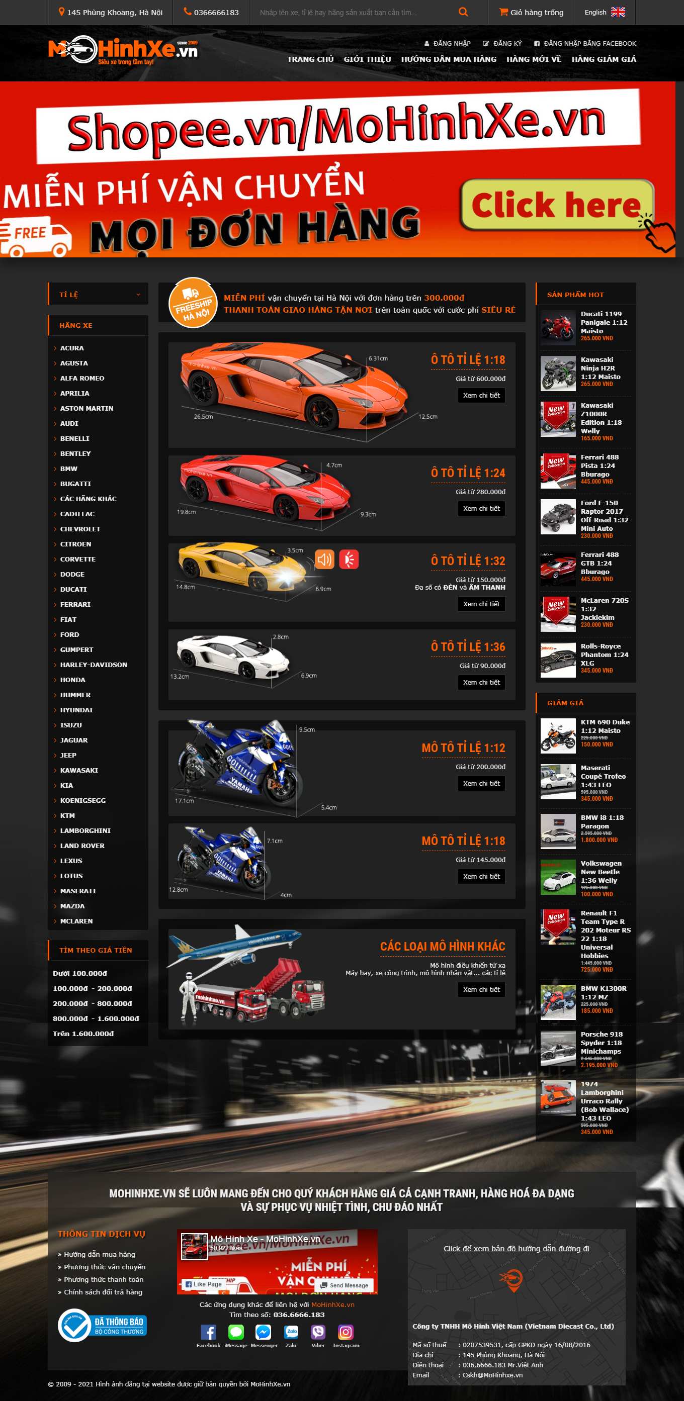 Thiết kế Web quận tân bình mohinhxe.vn