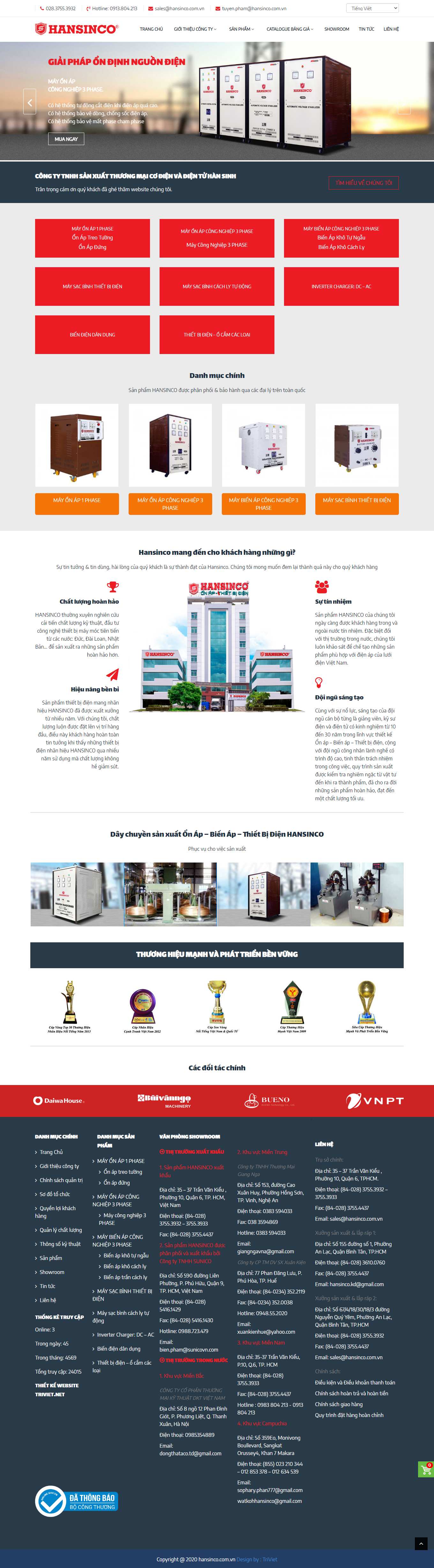 Thiết kế Web quận tân bình hansinco.com.vn