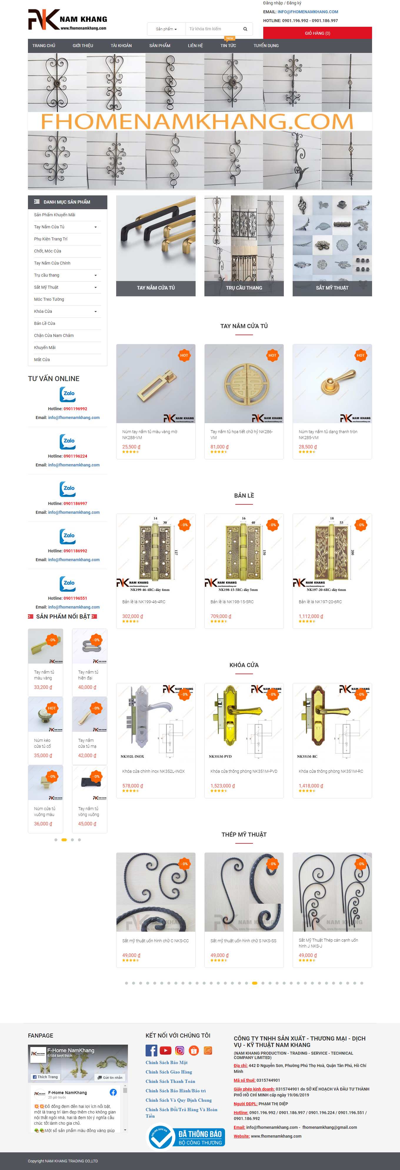 Thiết kế Web huyện bình chánh fhomenamkhang.com