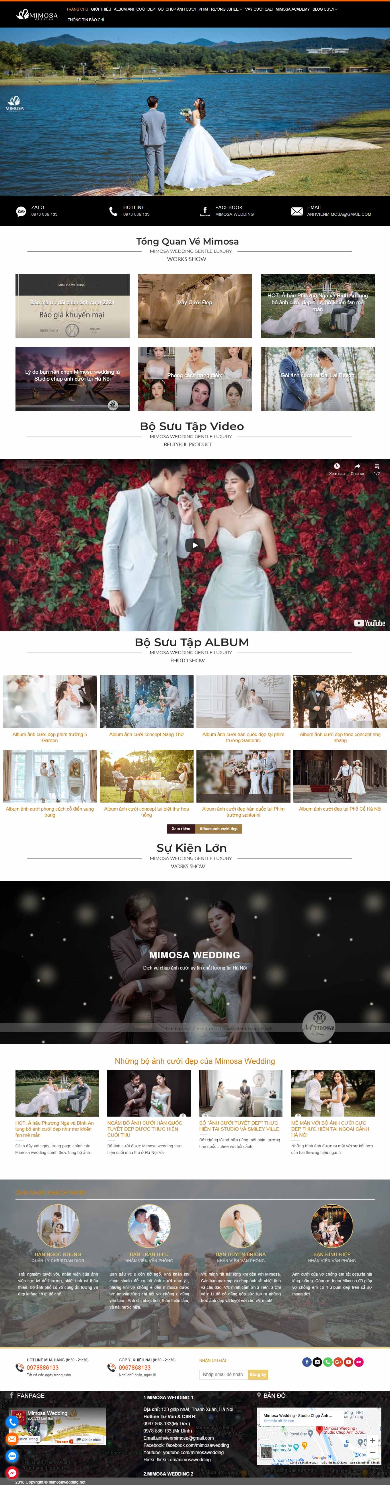 Thiết kế Web huyện bình chánh mimosawedding.net