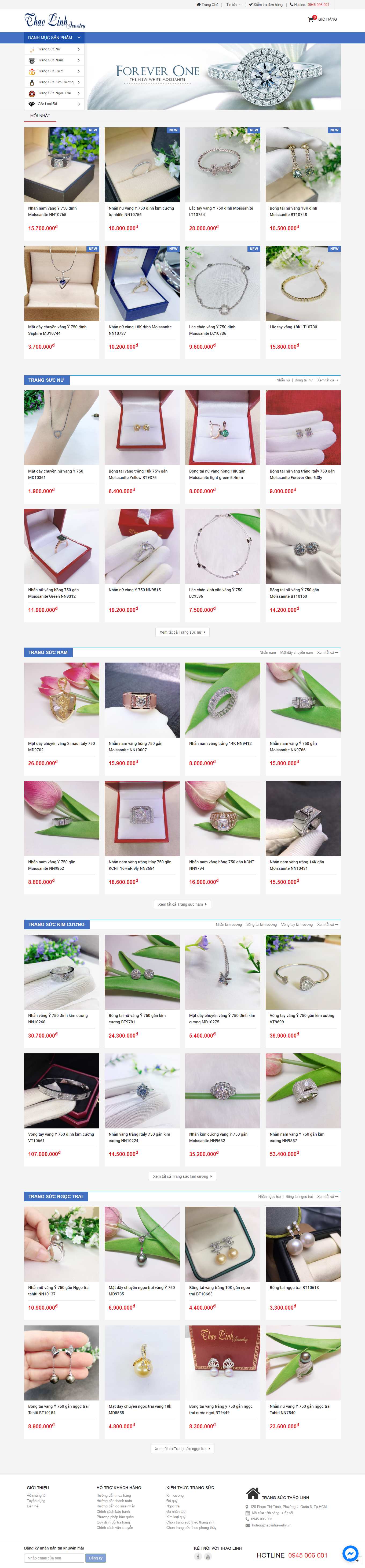 Thiết kế Web huyện bình chánh thaolinhjewelry.vn