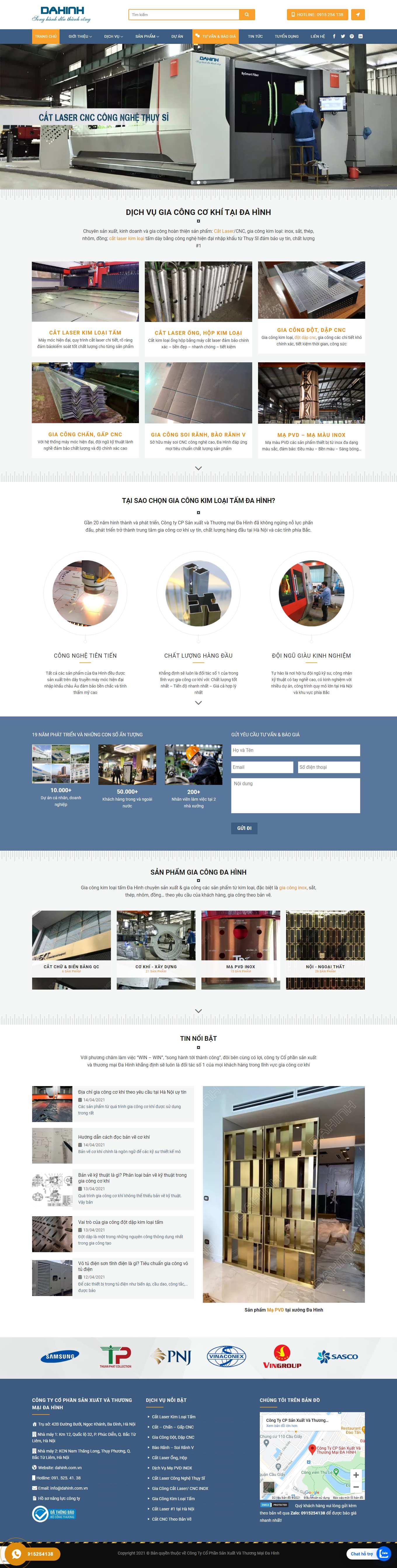 Thiết kế Web huyện bình chánh dahinh.com.vn