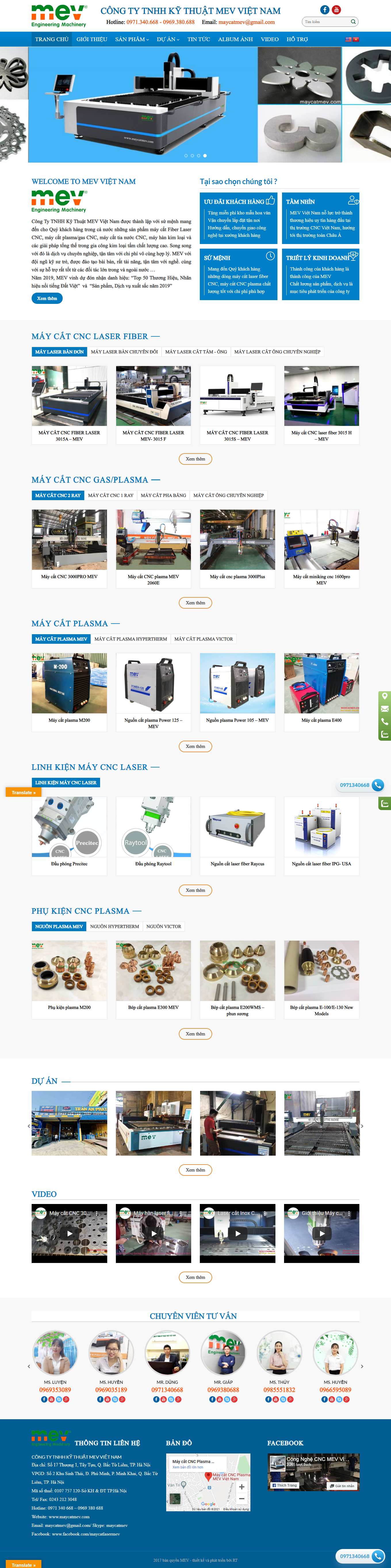 Thiết kế Web huyện bình chánh maycatmev.com