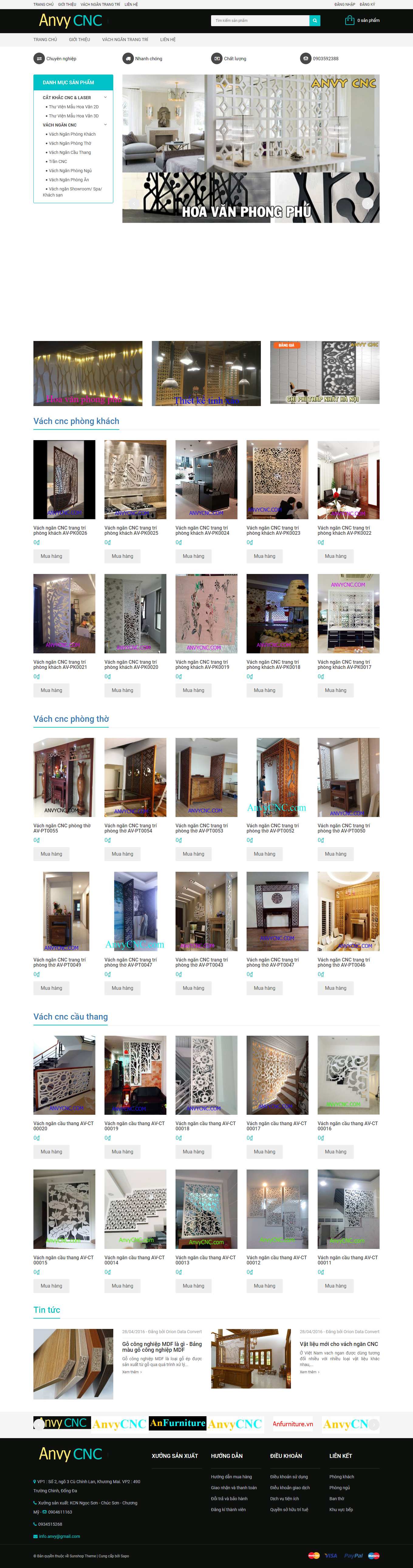 Thiết kế Web huyện bình chánh anvycnc.com