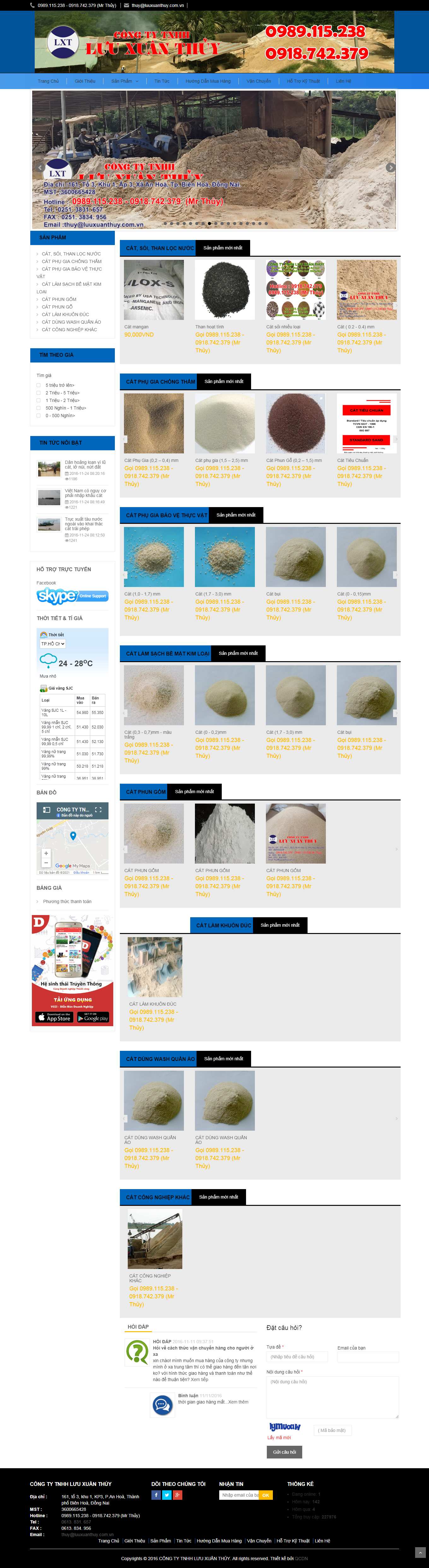 Thiết kế Web huyện cần giờ luuxuanthuy.com.vn