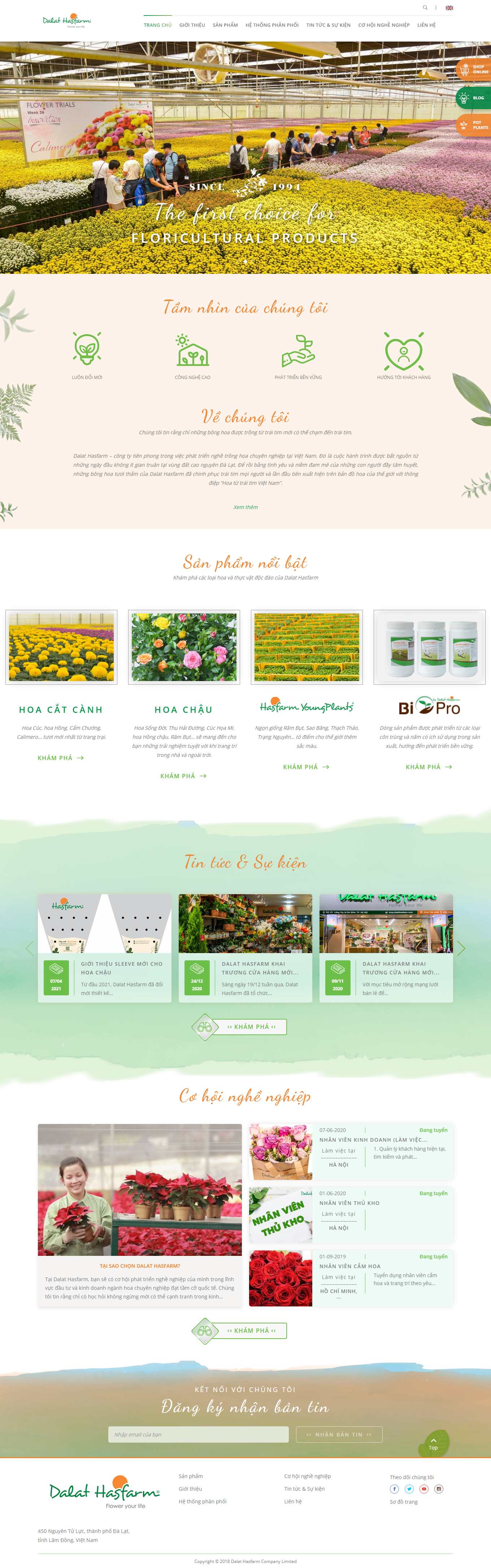 Thiết kế Web huyện củ chi dalathasfarm.com