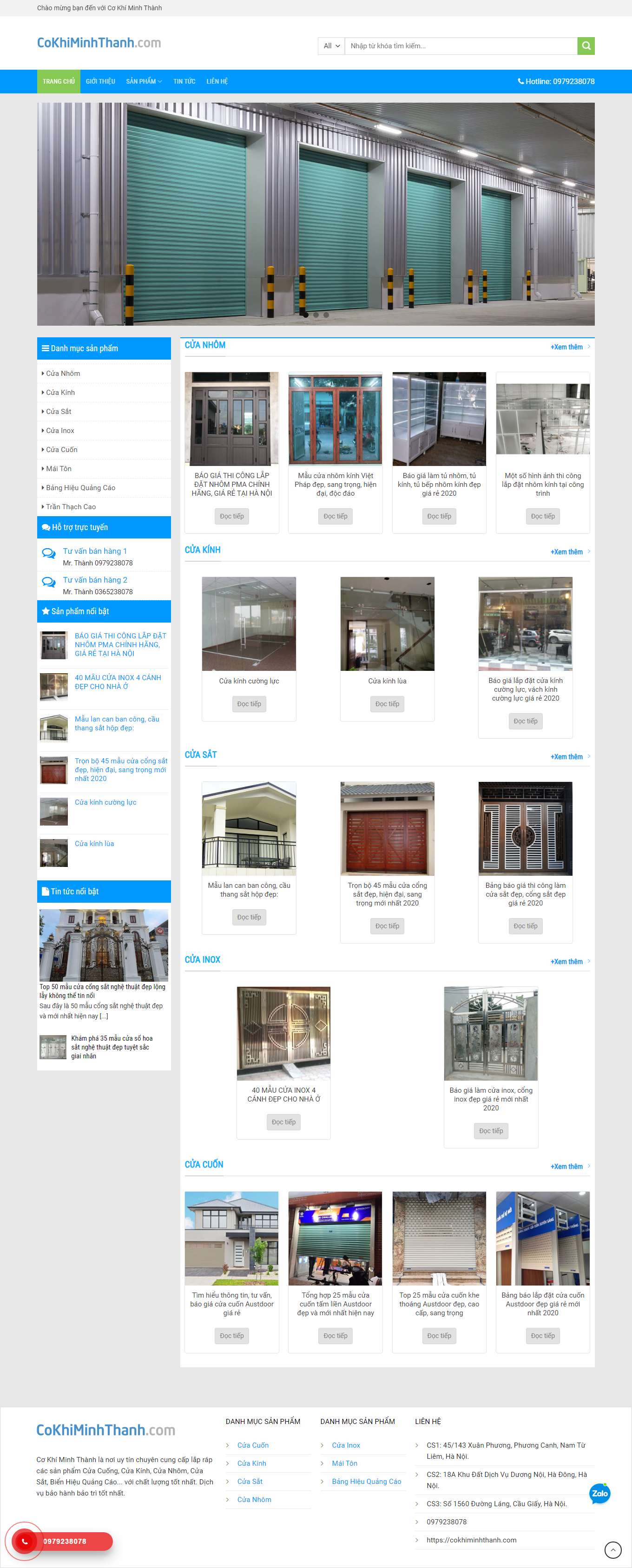 Thiết kế Web huyện nhà bè cokhiminhthanh.com