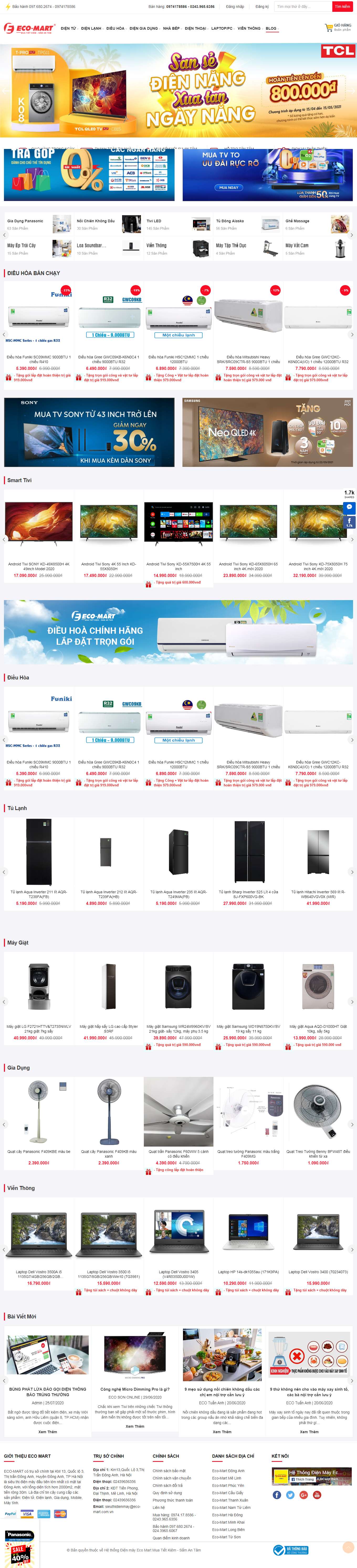 Thiết kế Web huyện nhà bè eco-mart.vn