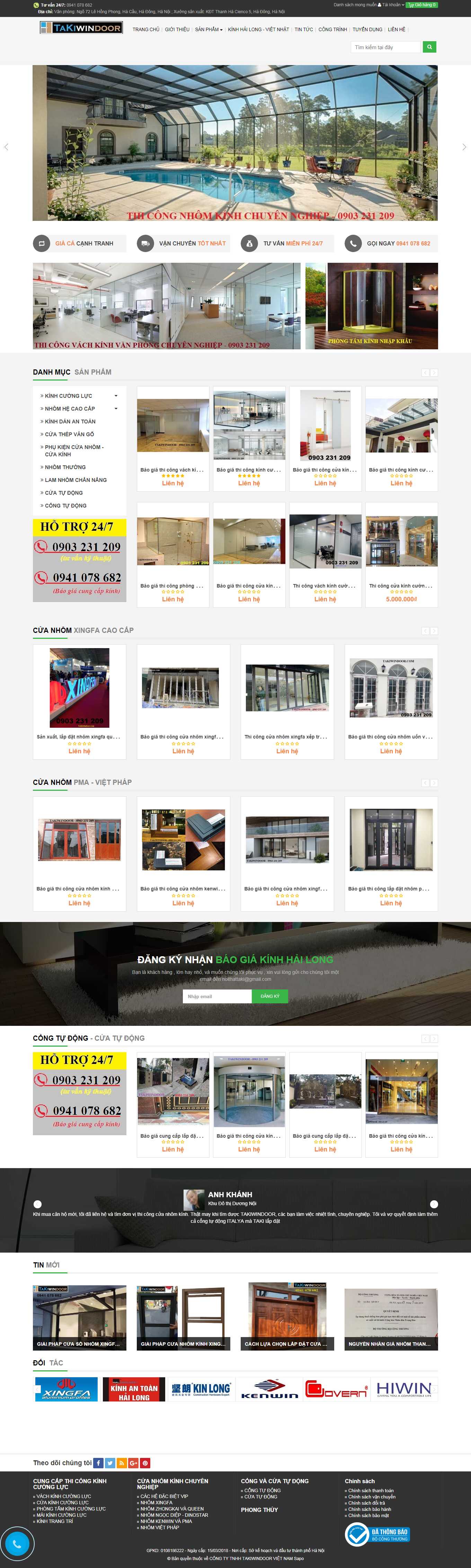 Thiết kế Web Ủy ban nhân nhân takiwindoor.com