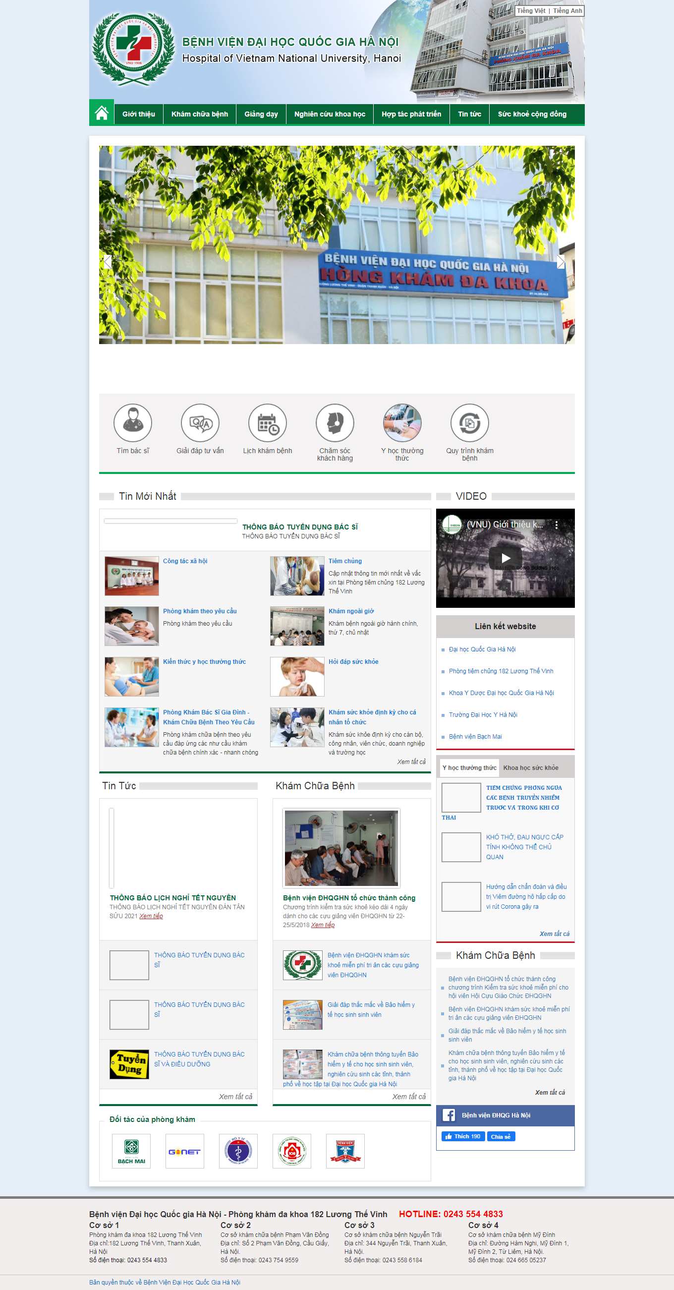 Thiết kế Web y học benhviendhqghn.com