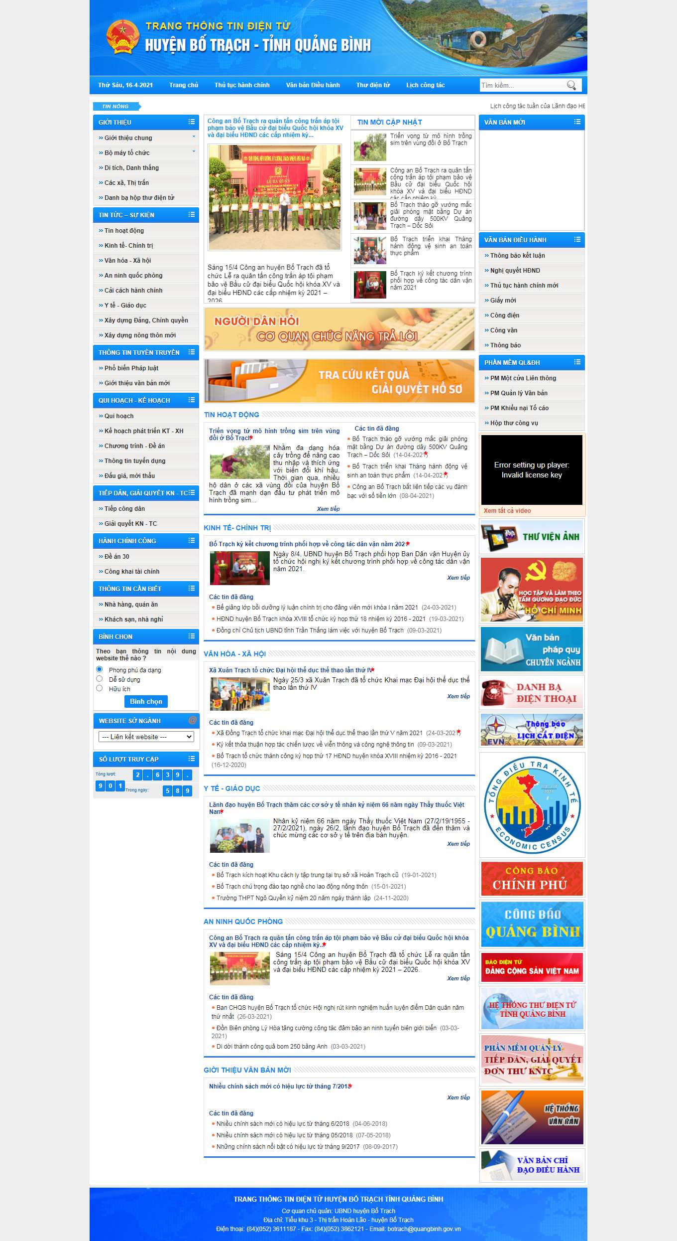 Thiết kế Web Ủy ban nhân nhân botrach.quangbinh.gov.vn