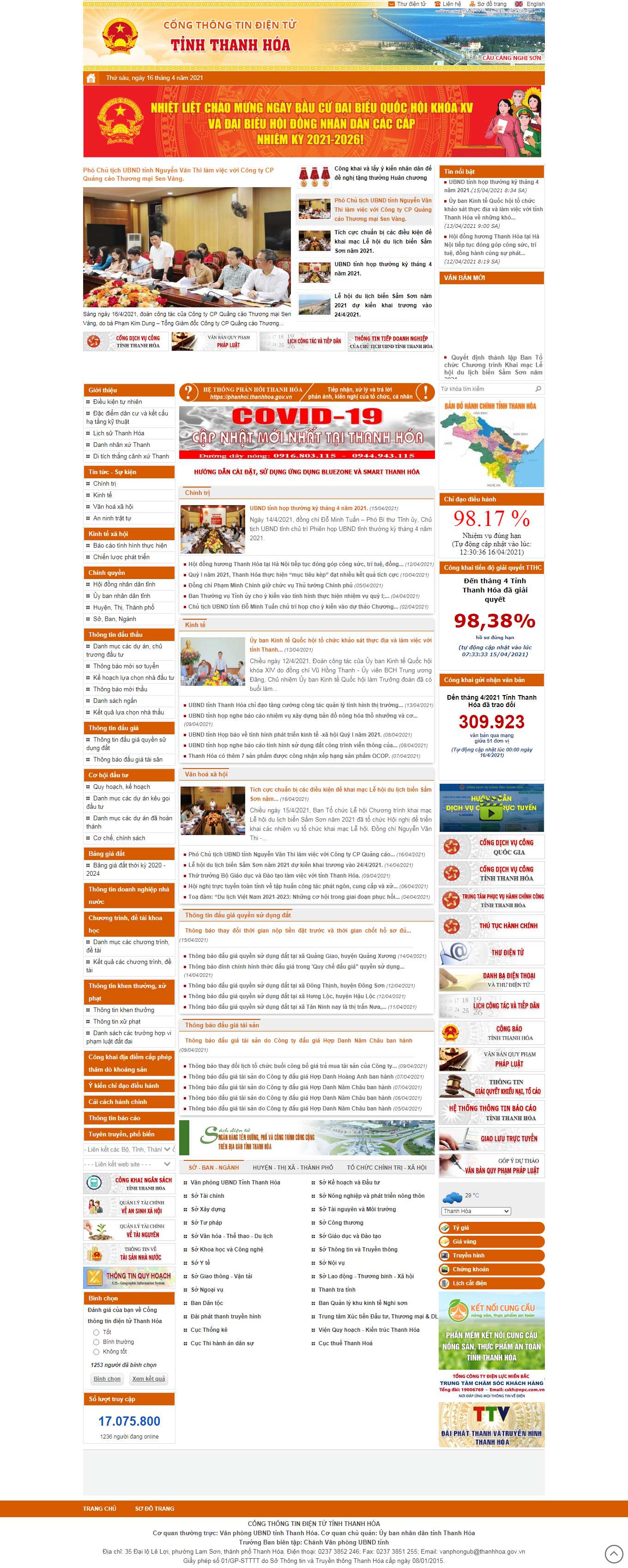 Thiết kế Web y học thanhhoa.gov.vn