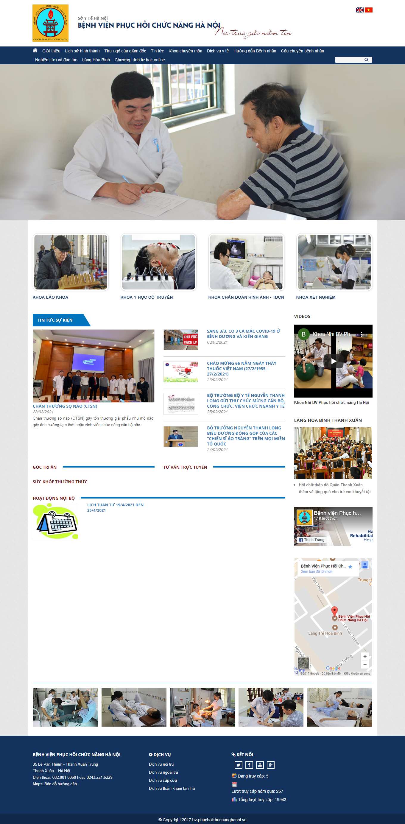 Thiết kế Web y học bv-phuchoichucnanghanoi.vn