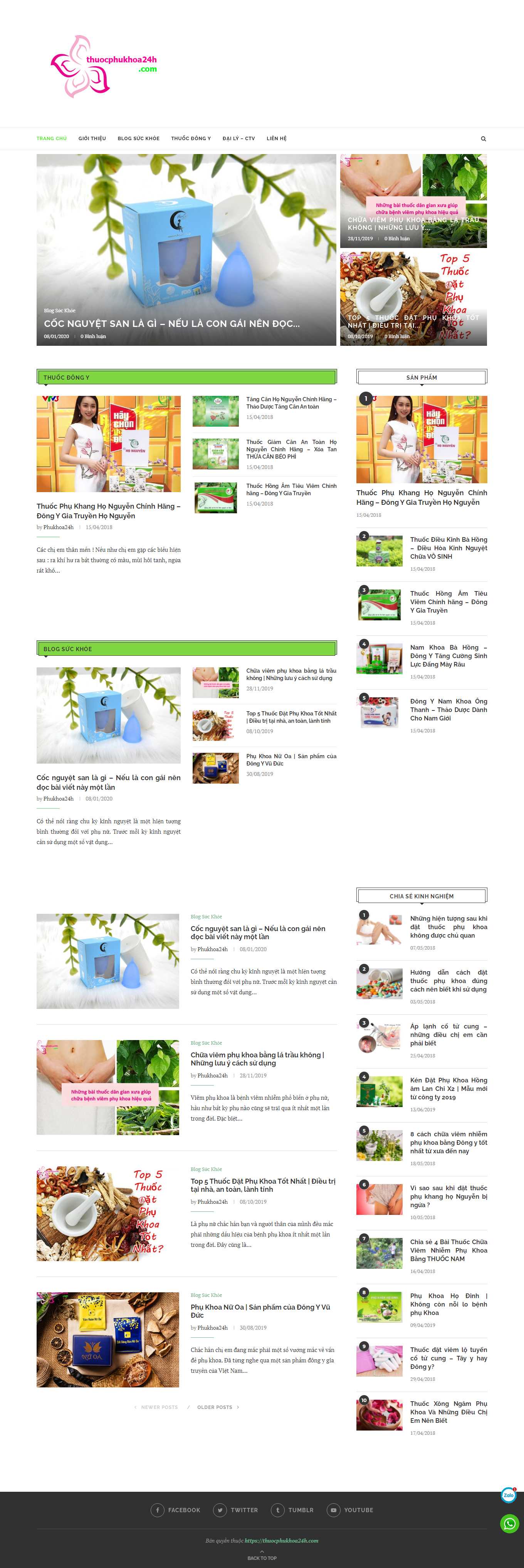 Thiết kế Web dược thuocphukhoa24h.com