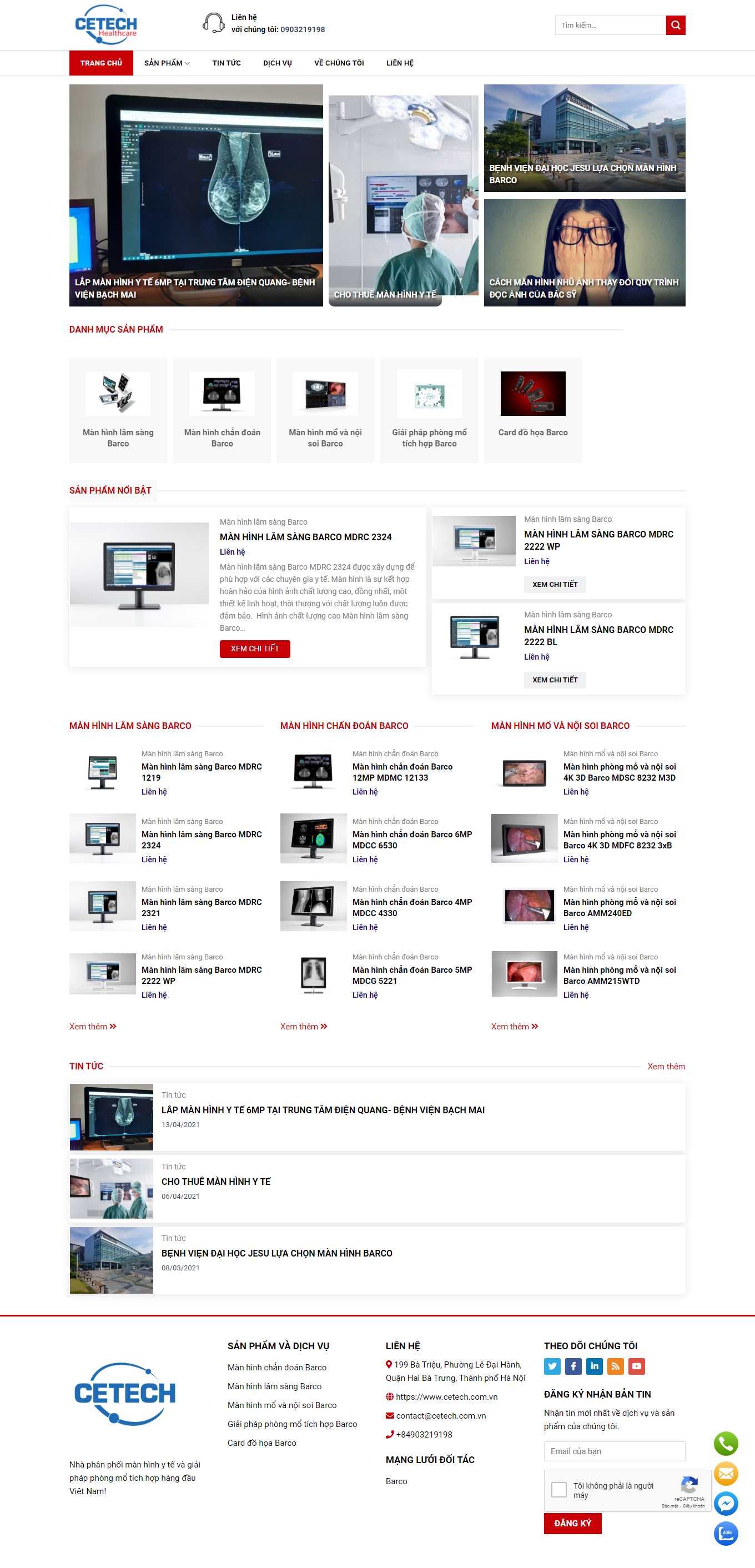 Thiết kế Web y tế manhinhyte.vn