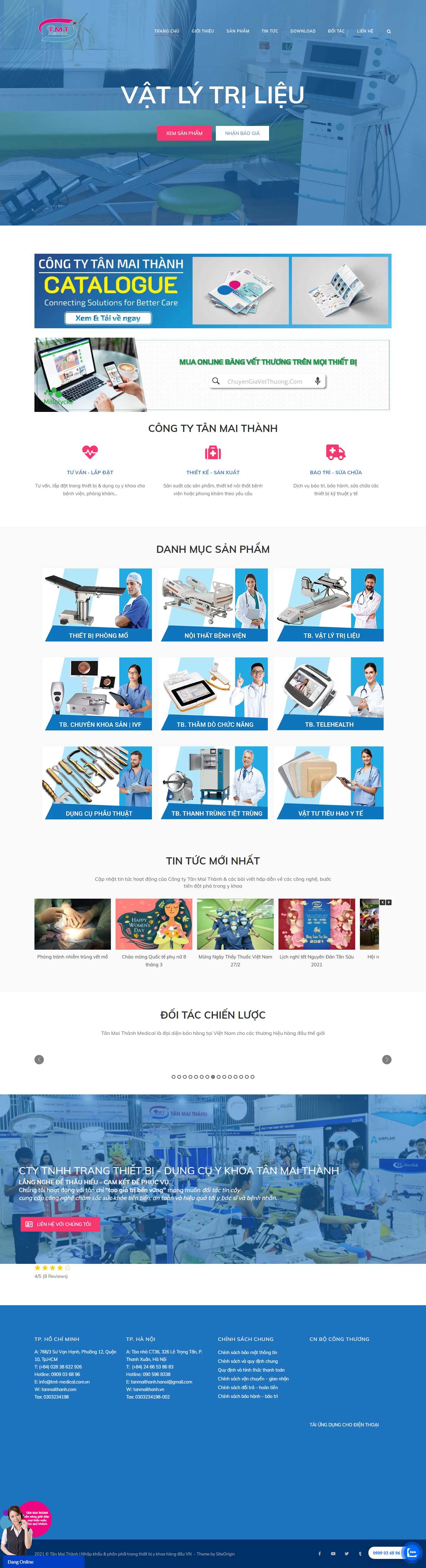 Thiết kế Web y tế tanmaithanh.com