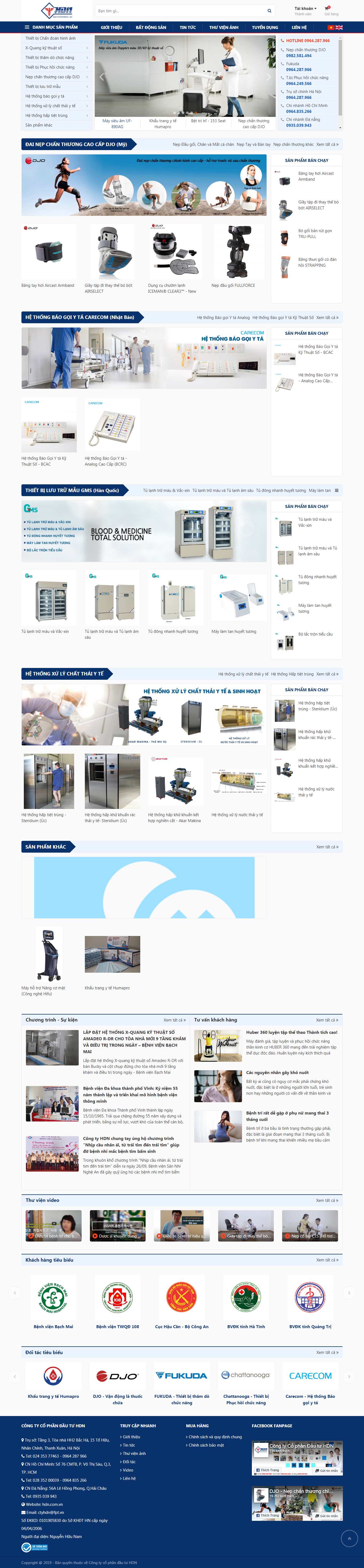 Thiết kế Web y tế hdn.com.vn