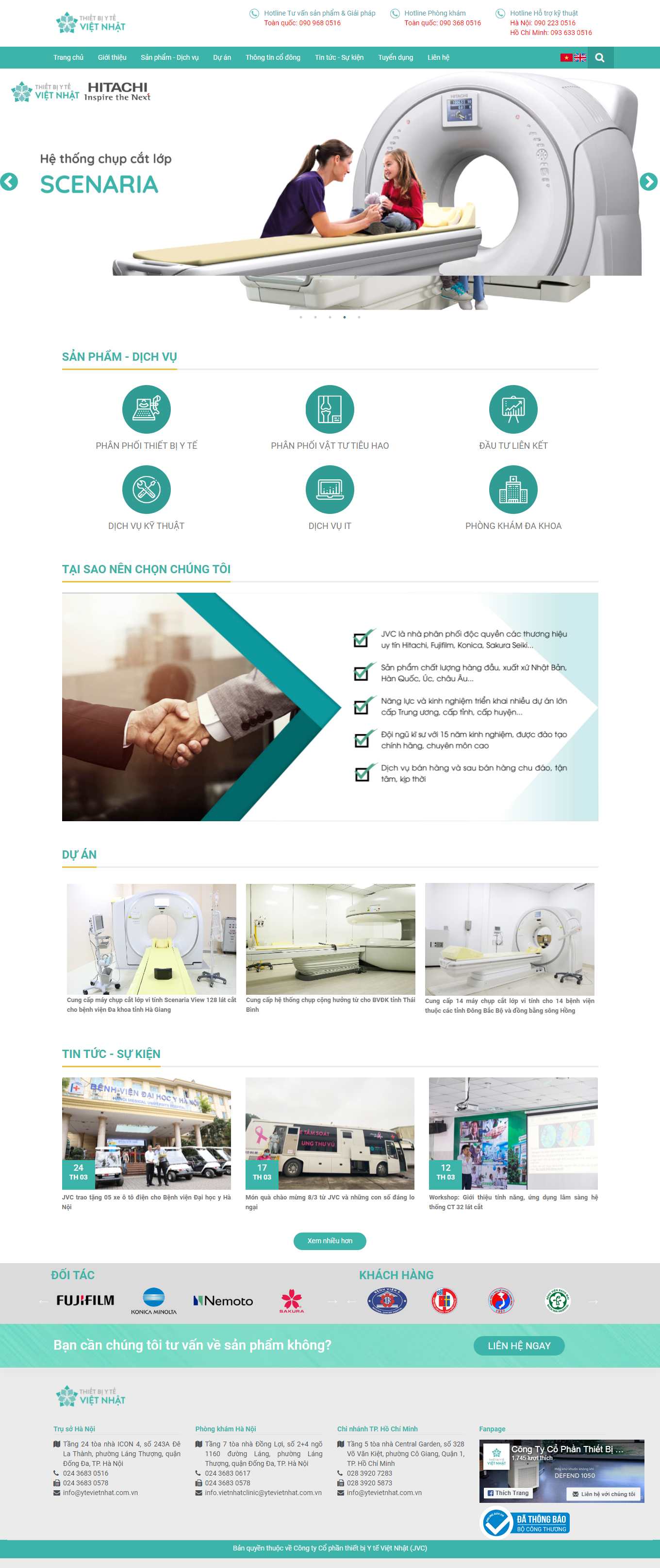 Thiết kế Web y tế ytevietnhat.com.vn