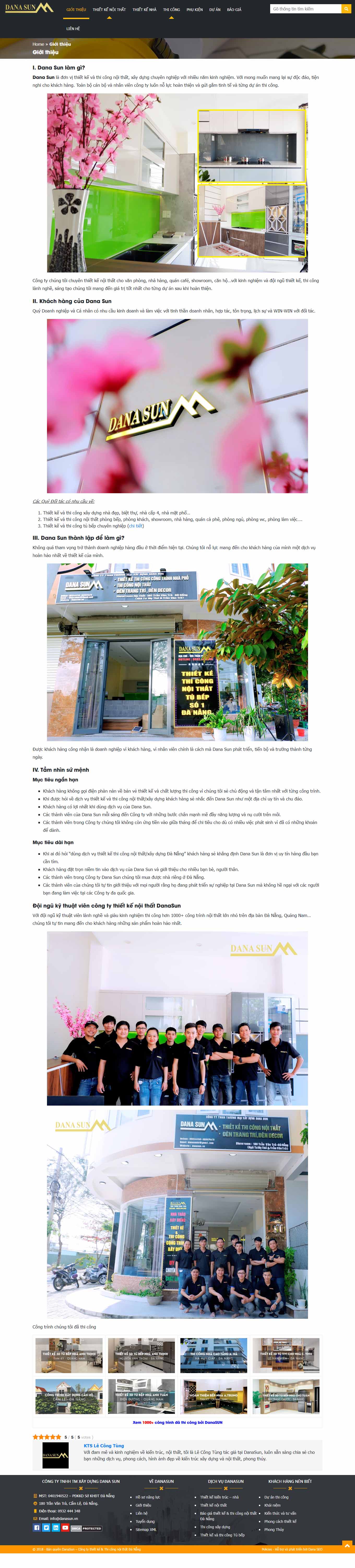 Thiết kế Web báo chí danasun.vn