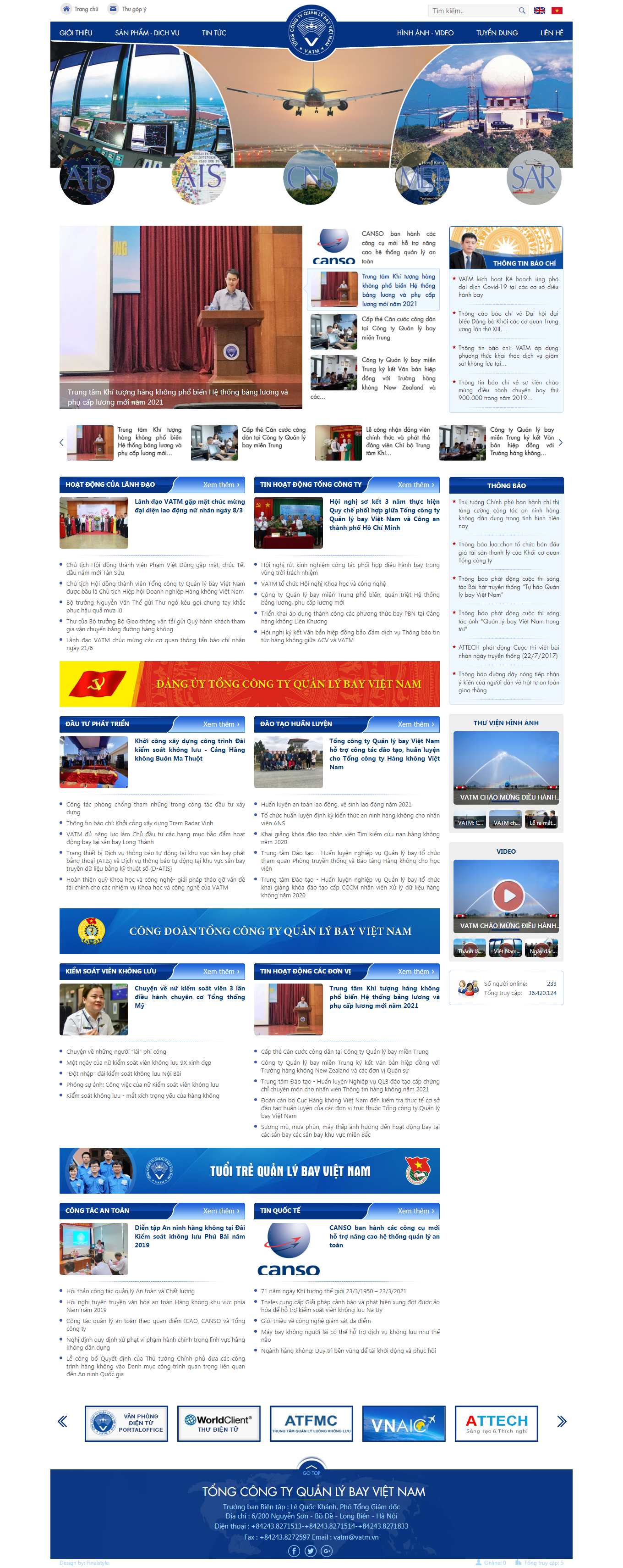 Thiết kế Web báo chí vatm.vn