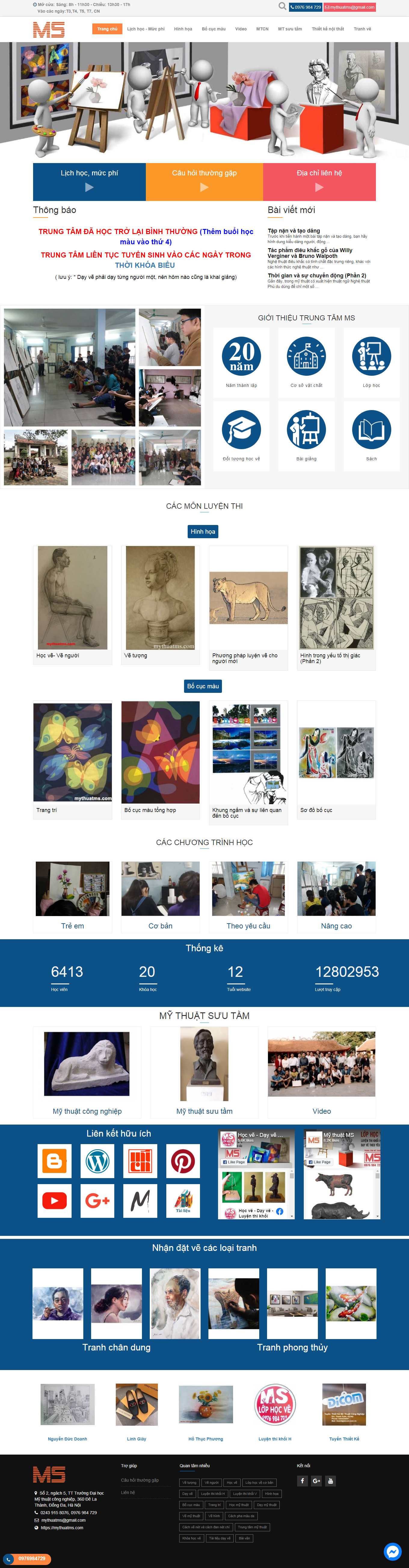 Thiết kế Web điêu khắc mythuatms.com